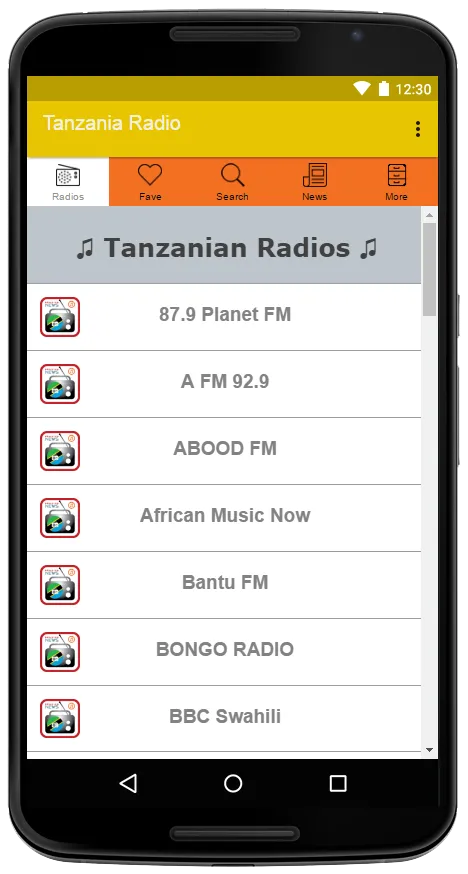 Tanzanian Radios, Music & News | Indus Appstore | Screenshot