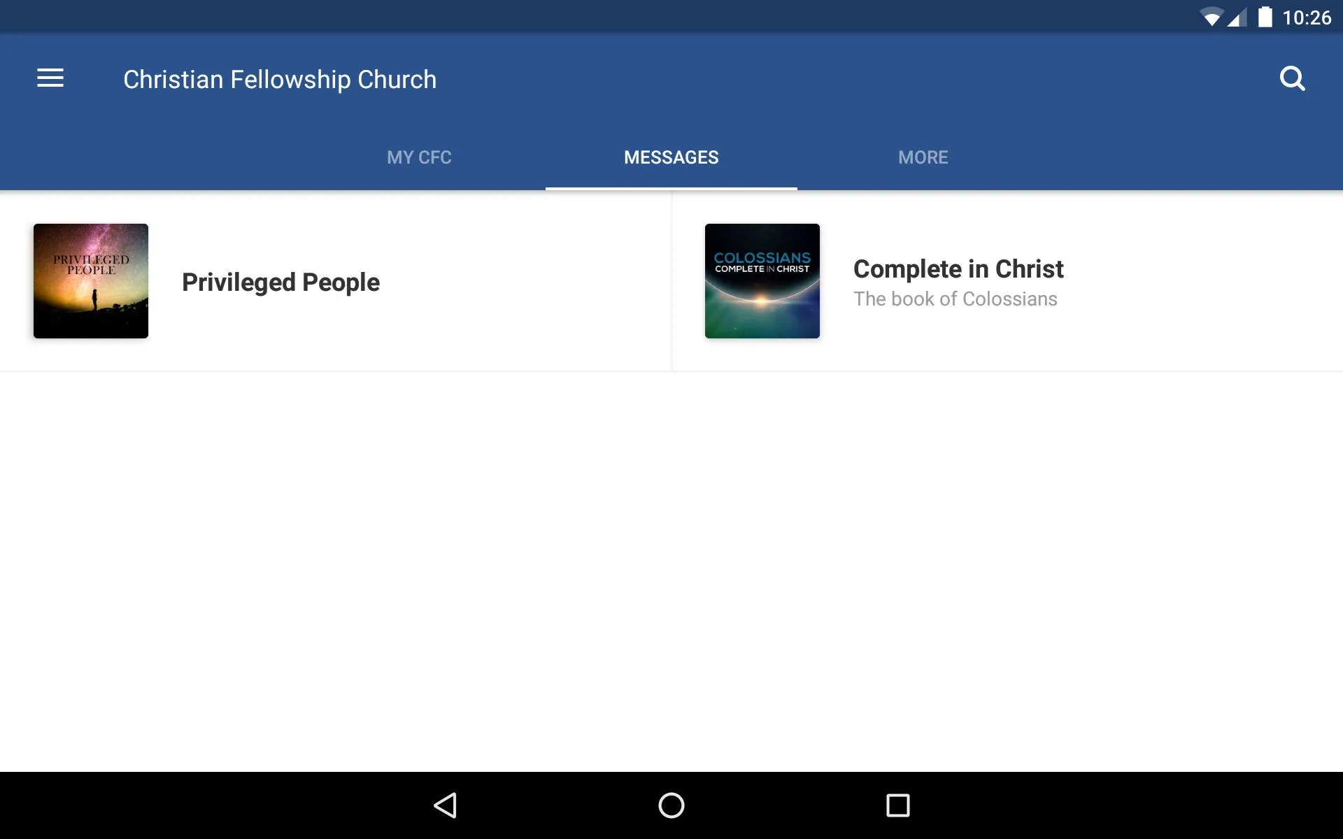 Christian Fellowship Church | Indus Appstore | Screenshot