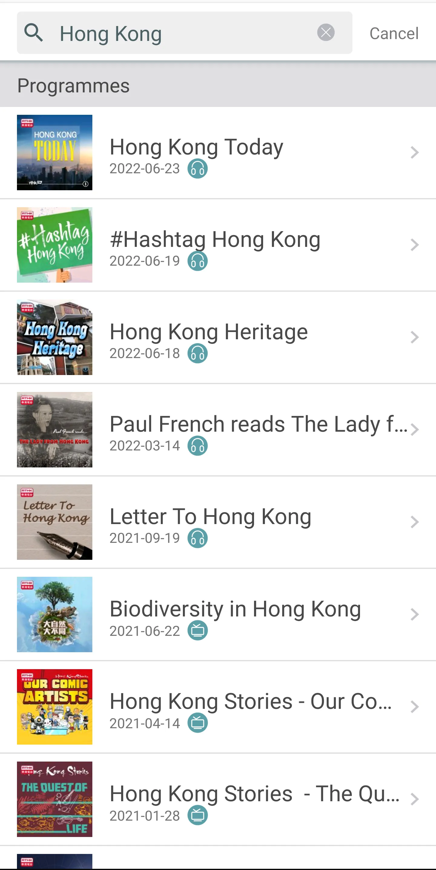 RTHK On The Go | Indus Appstore | Screenshot