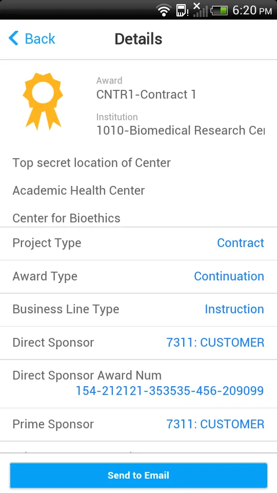 Infor Lawson Mobile Grants | Indus Appstore | Screenshot