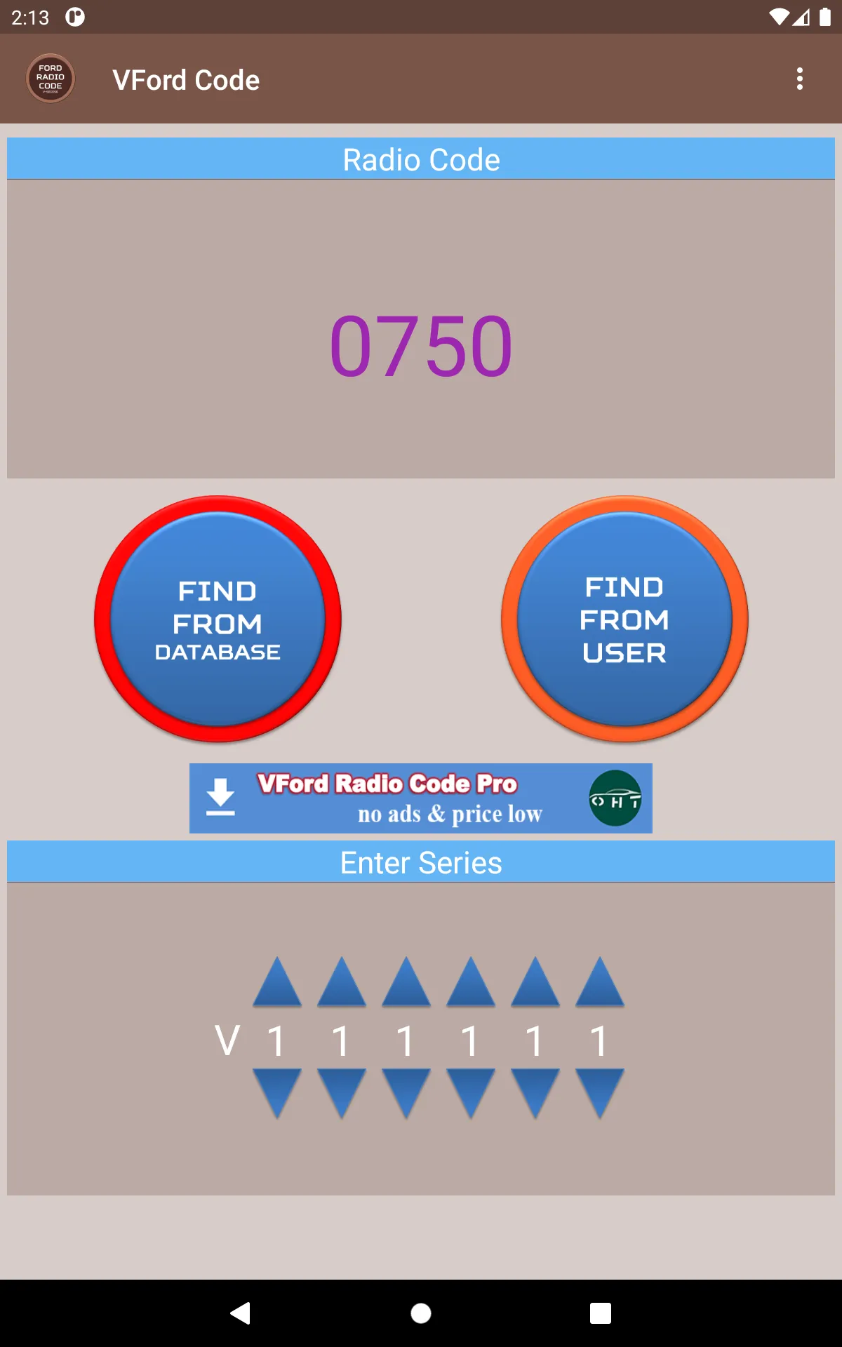 VFord Radio Security Code | Indus Appstore | Screenshot