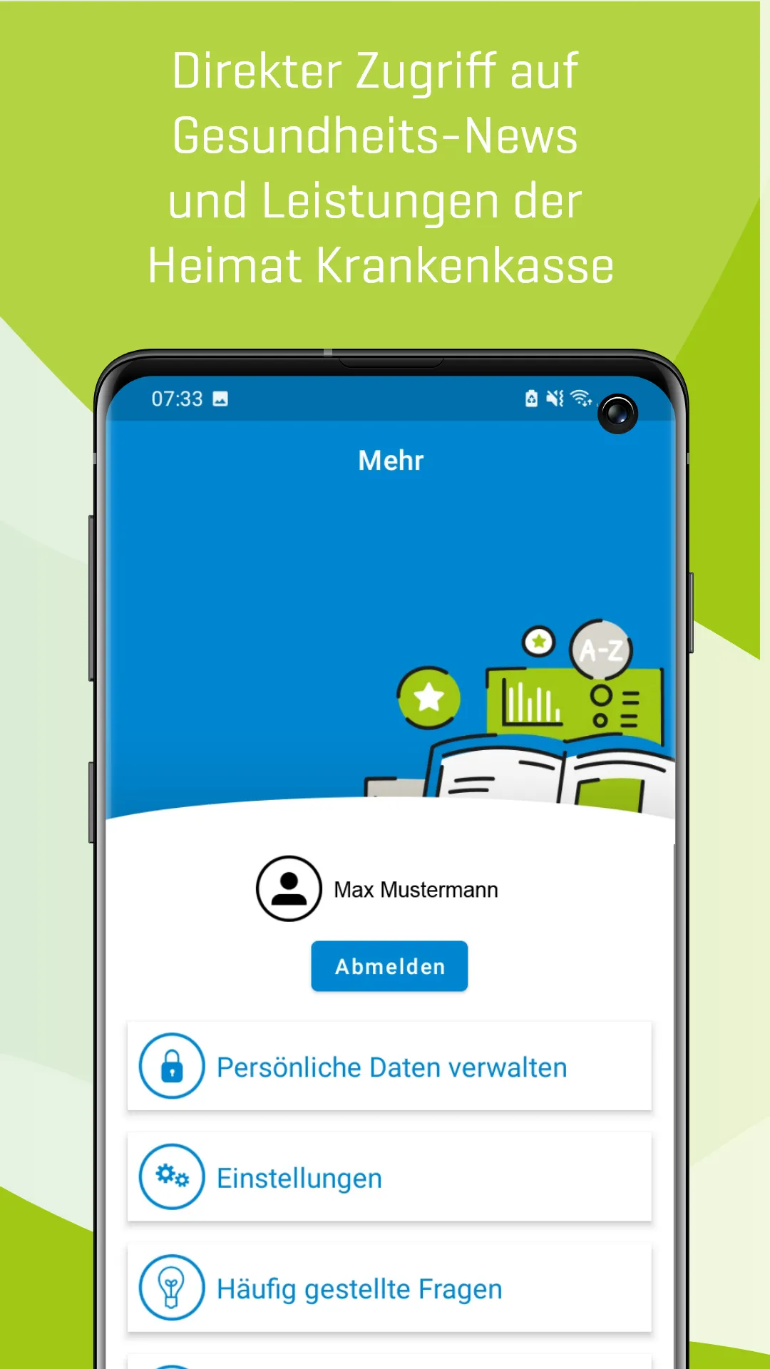 Heimat Krankenkasse ServiceApp | Indus Appstore | Screenshot