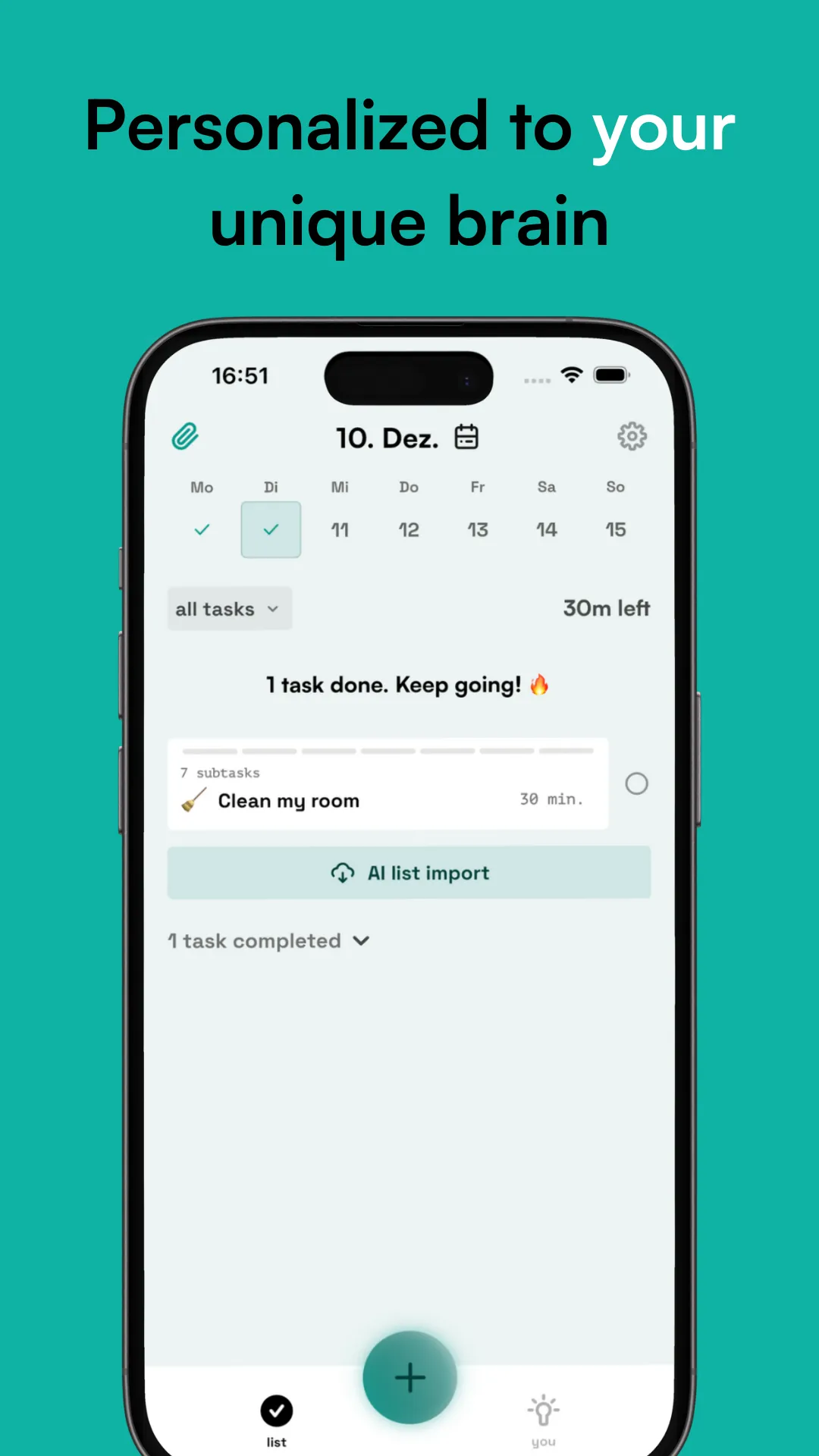 neurolist: AI Planner for ADHD | Indus Appstore | Screenshot