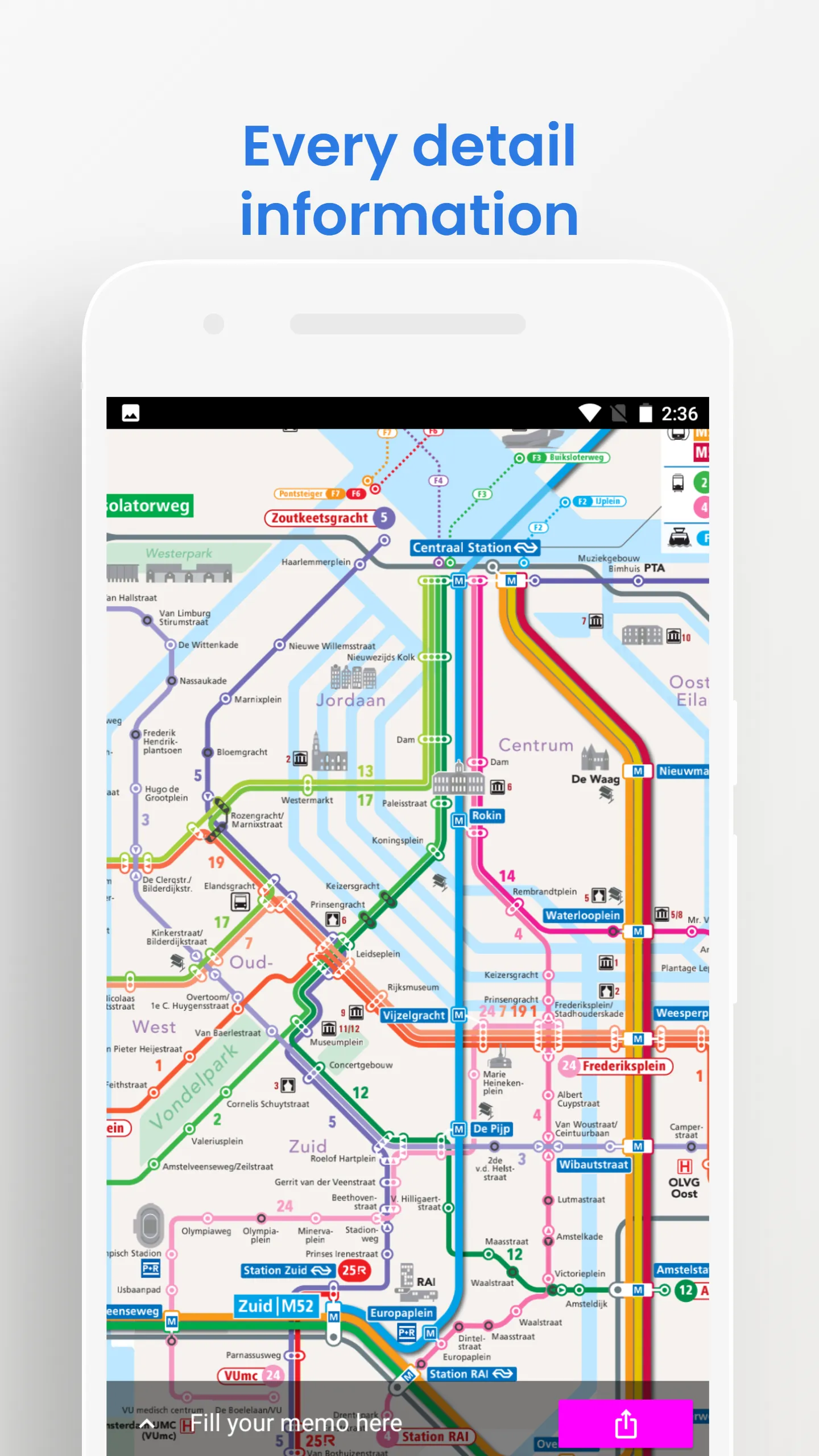 Amsterdam Metro Rail GVB Guide | Indus Appstore | Screenshot