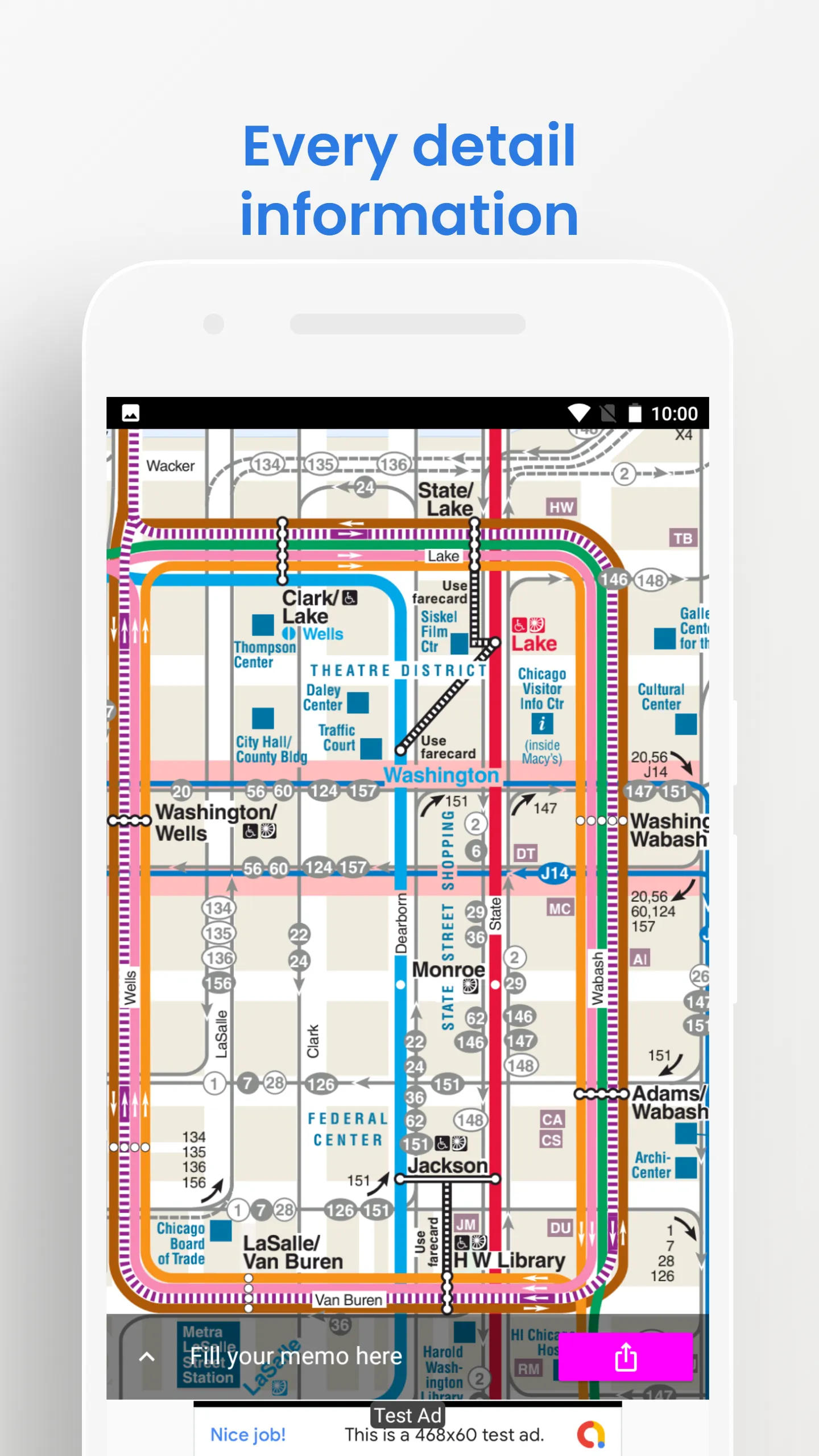 Chicago Bus Train Travel Map | Indus Appstore | Screenshot