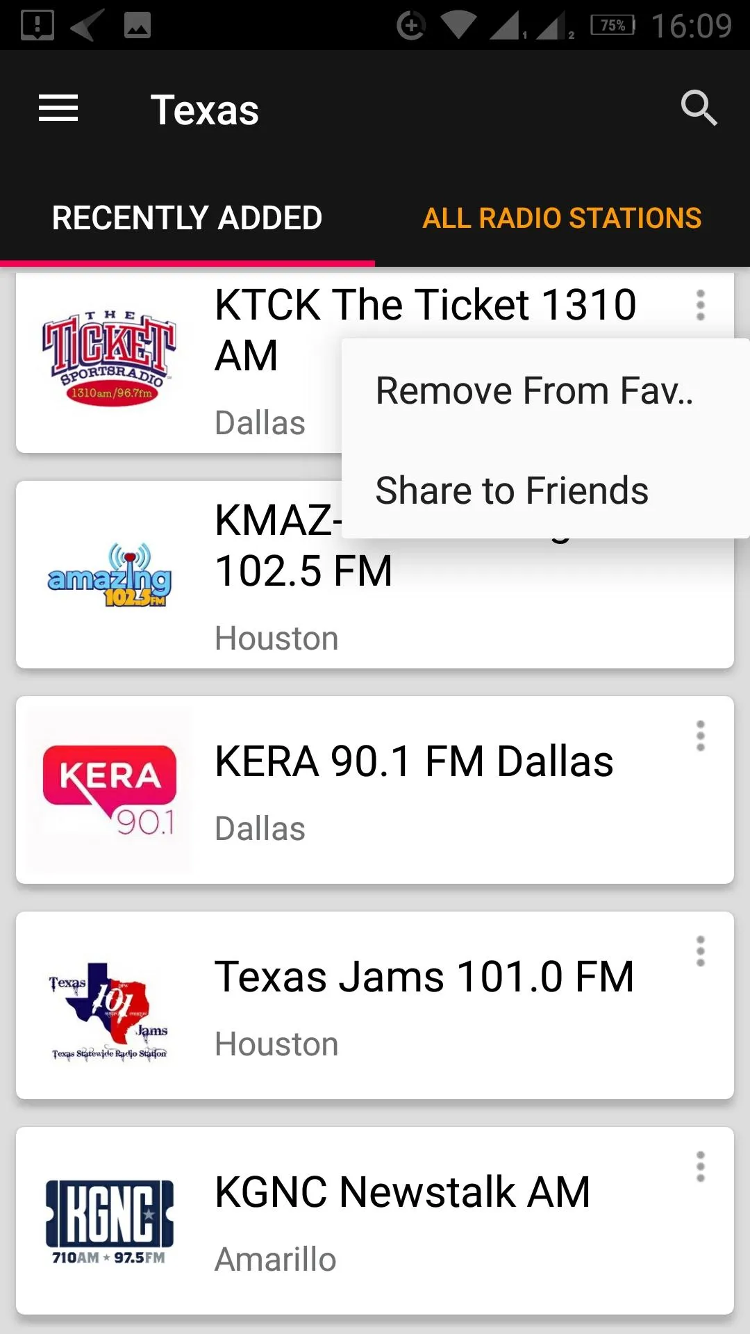 Texas Radio Stations - USA | Indus Appstore | Screenshot