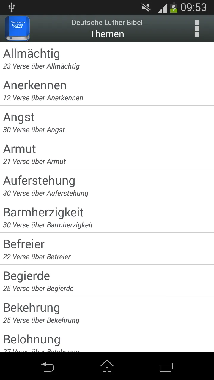 Deutsch Luther Bibel | Indus Appstore | Screenshot