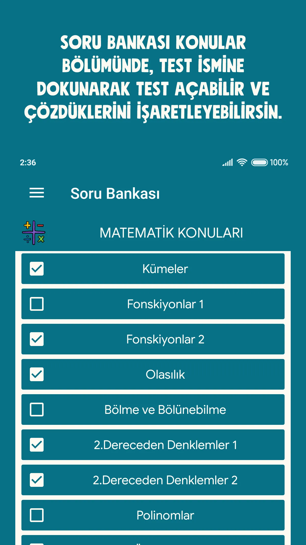 TYT Konu Takibi ve Sayaç | Indus Appstore | Screenshot