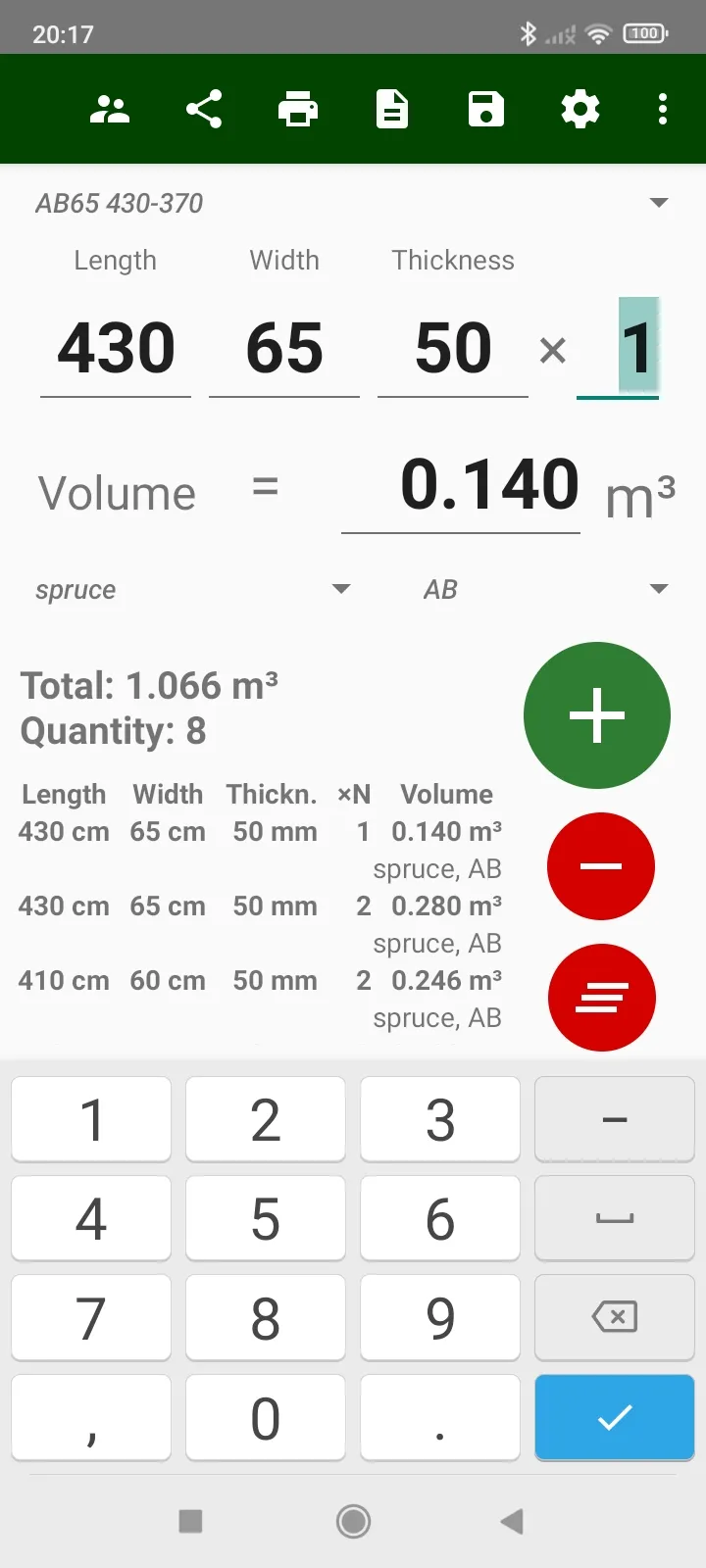 Timberlog - Timber calculator | Indus Appstore | Screenshot