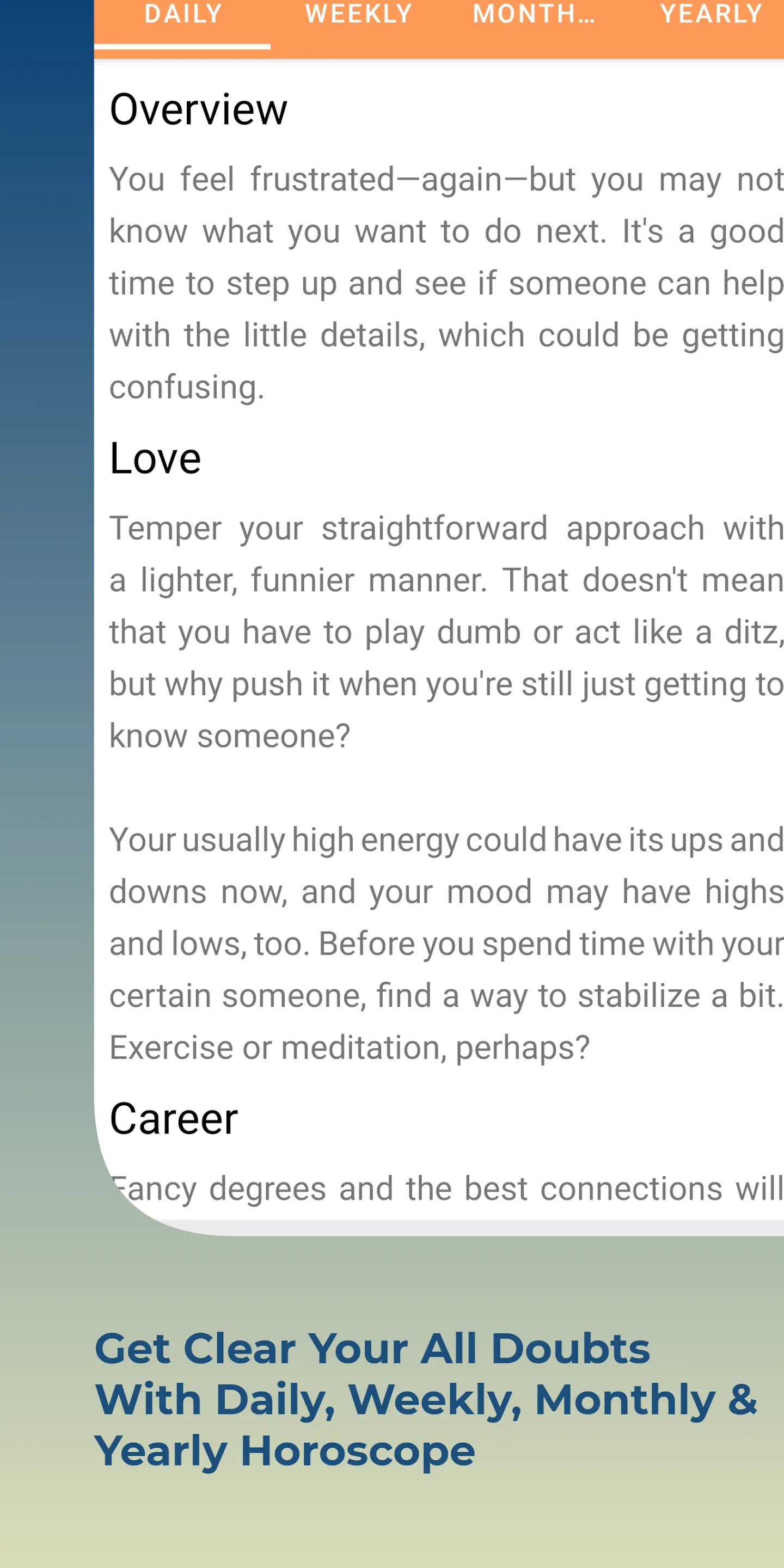 Daily Horoscope | Indus Appstore | Screenshot