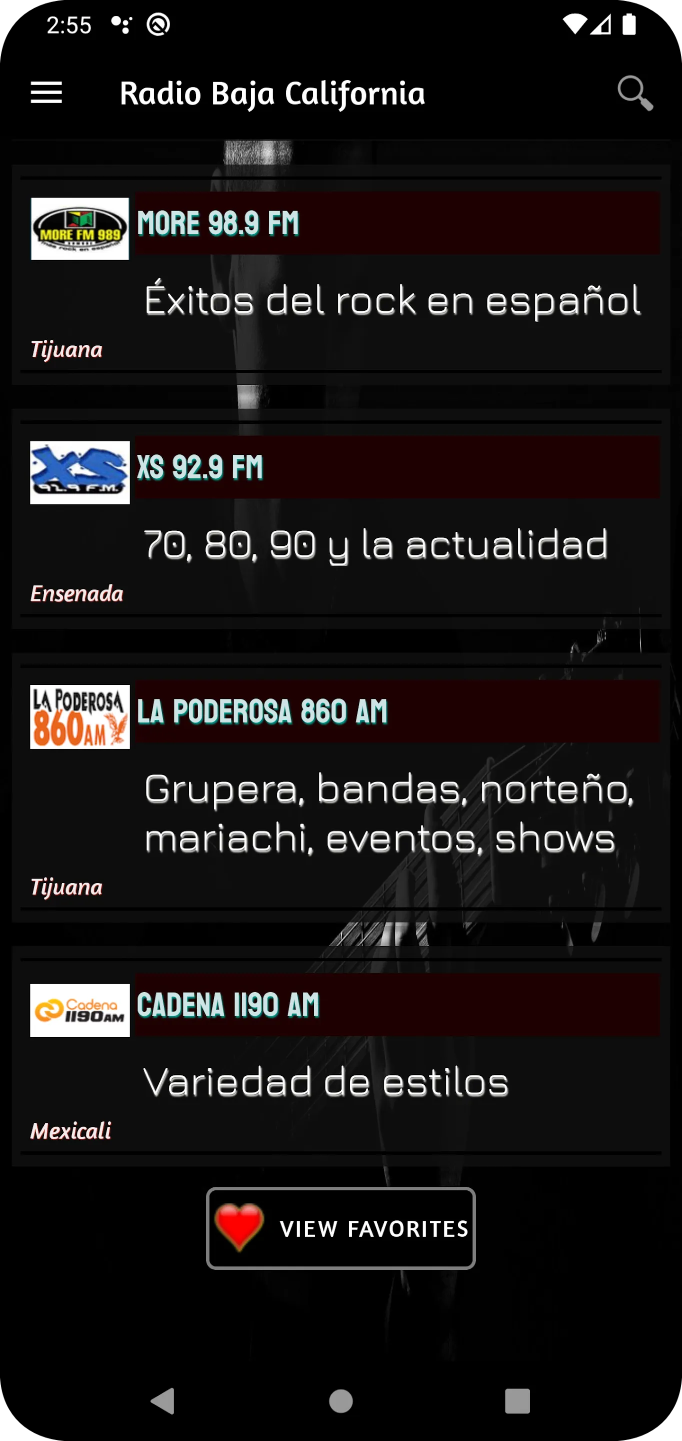 Radio Baja California S&N | Indus Appstore | Screenshot