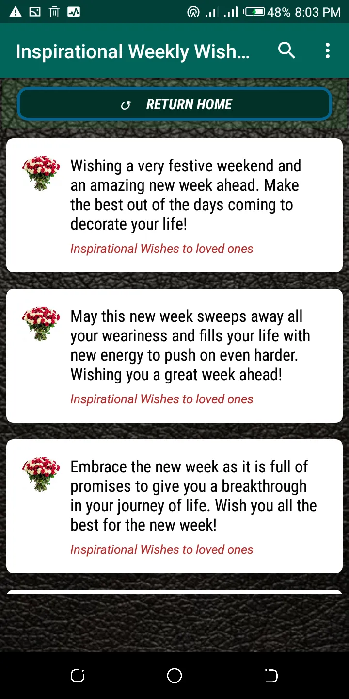 Weekly Prayer Wishes | Indus Appstore | Screenshot