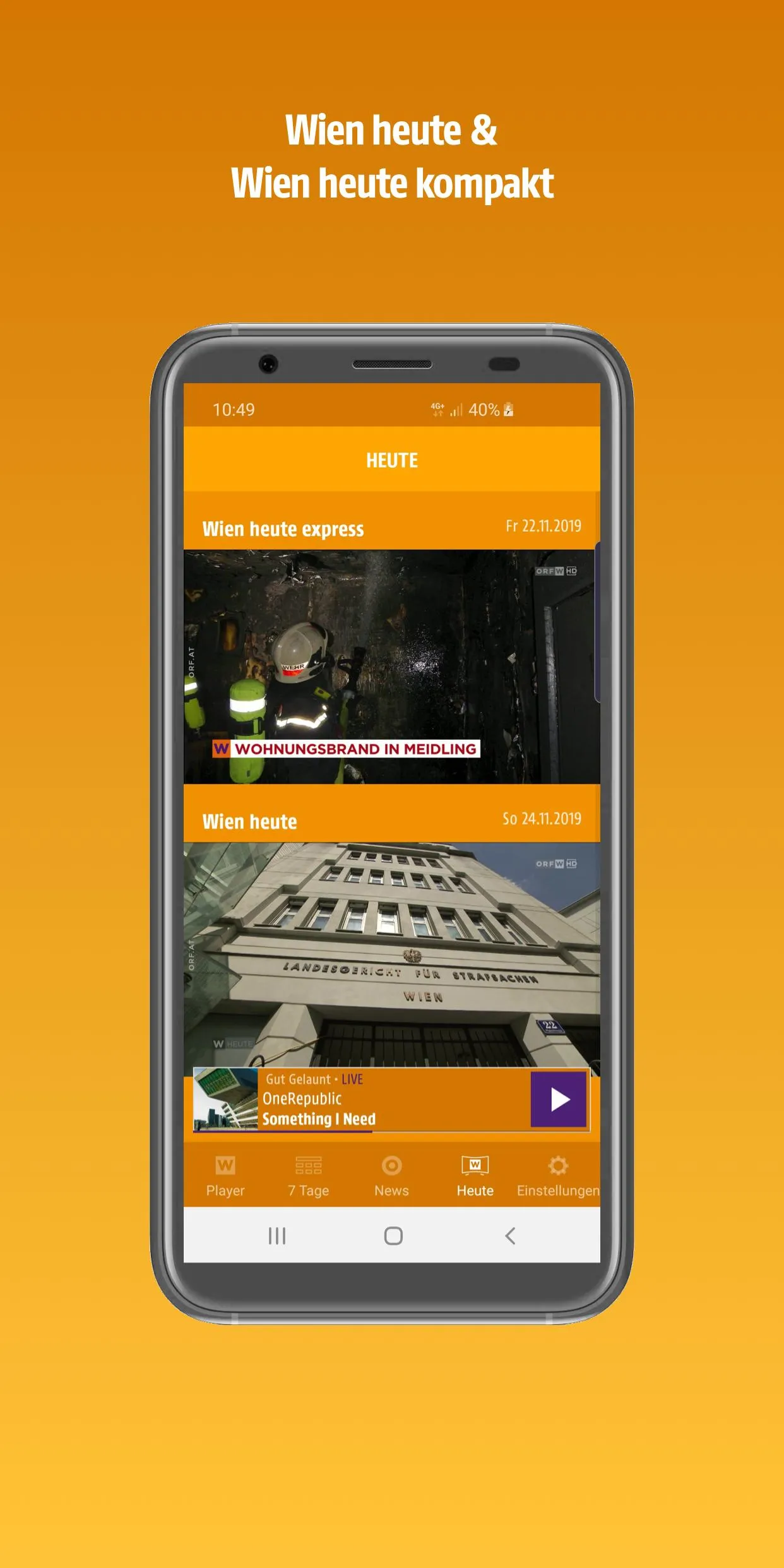 ORF Wien | Indus Appstore | Screenshot