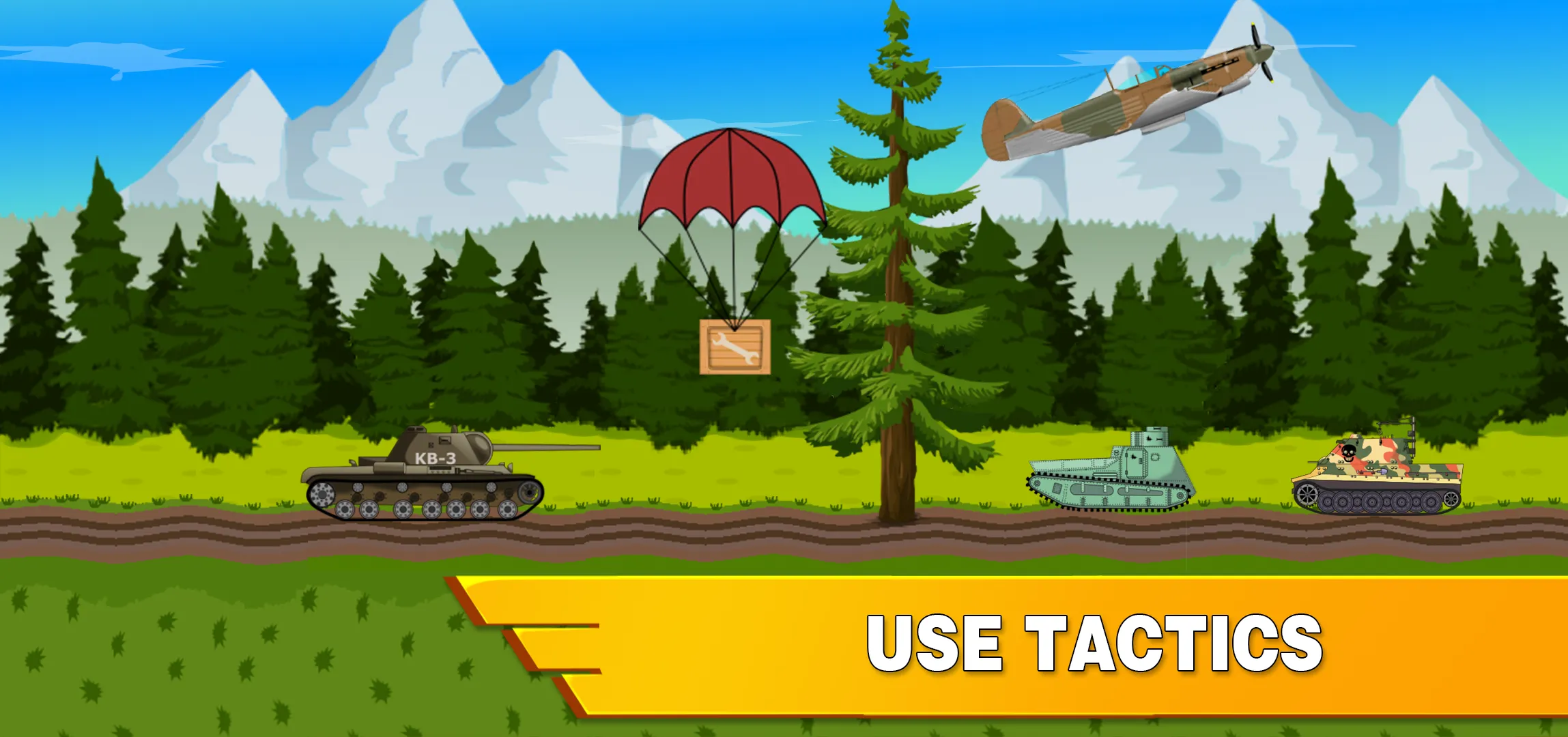 Tank Battle War 2d: vs Boss | Indus Appstore | Screenshot