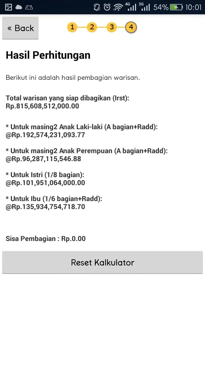 Pembagian Warisan (Faraidh) | Indus Appstore | Screenshot