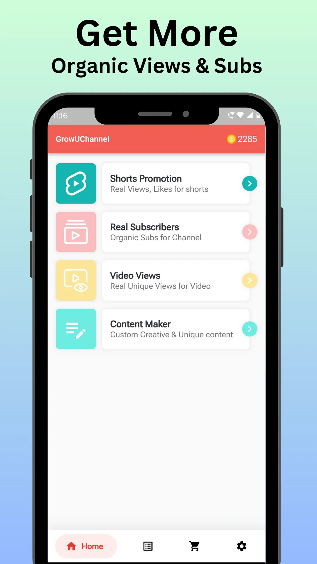 GrowUChannel - Subs & Views | Indus Appstore | Screenshot