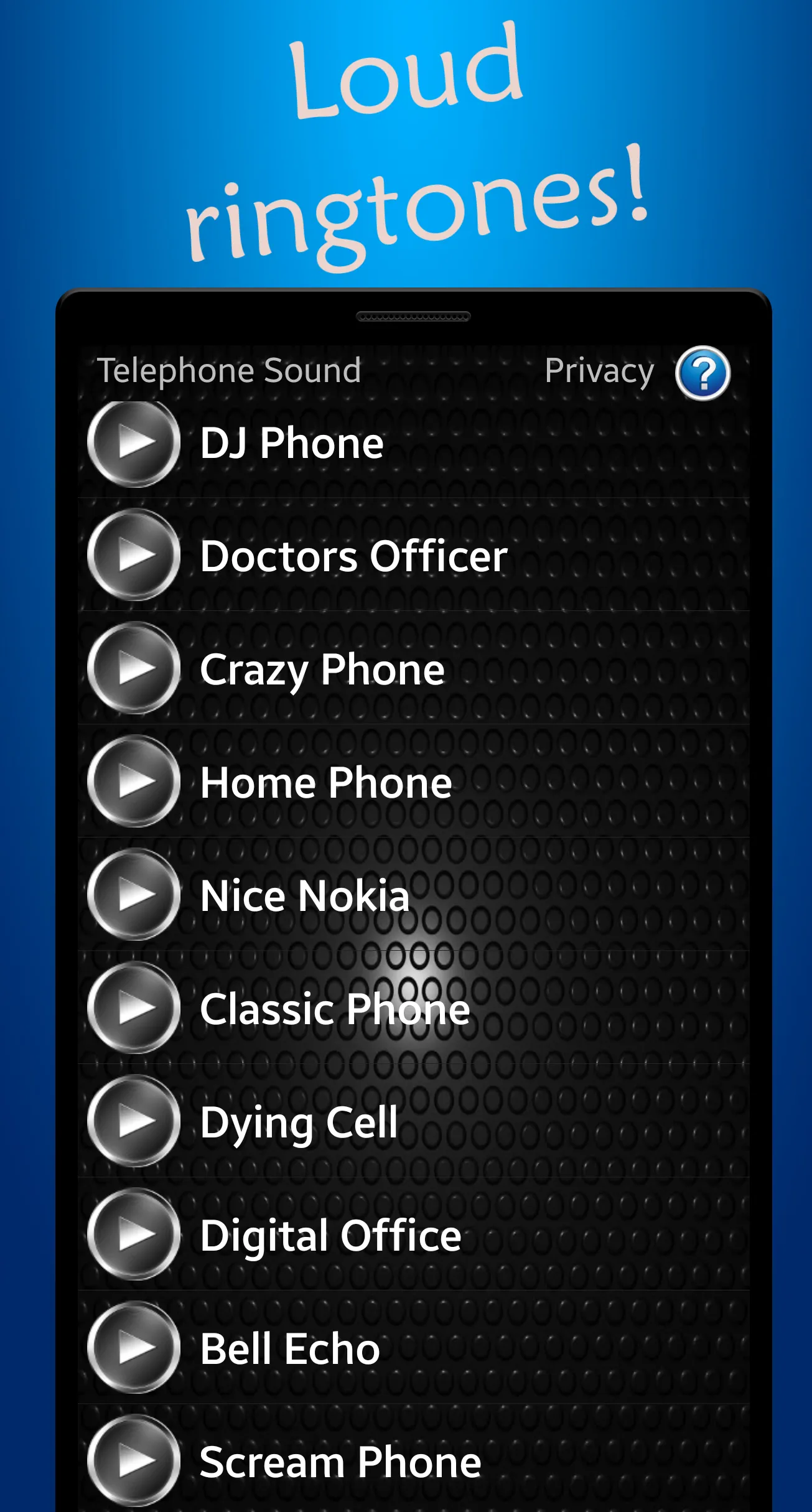 Telephone Ringtones | Indus Appstore | Screenshot