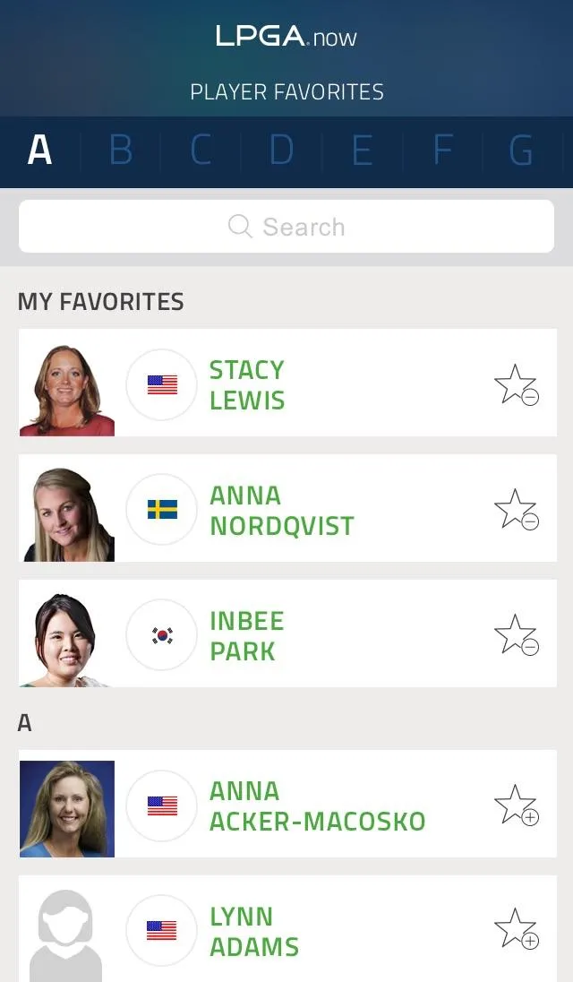 LPGA Now | Indus Appstore | Screenshot