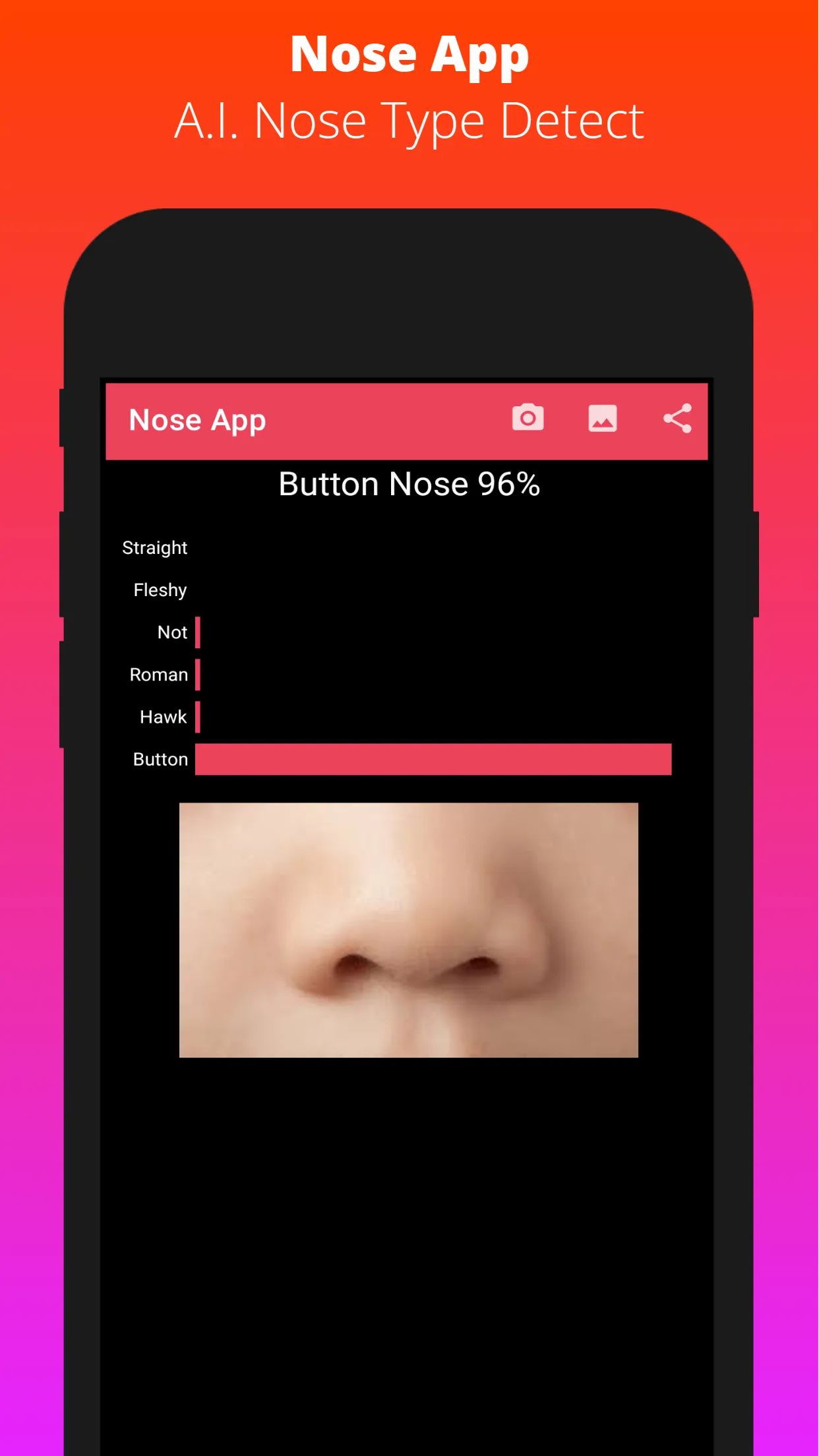 Nose App-A.I. Nose type detect | Indus Appstore | Screenshot