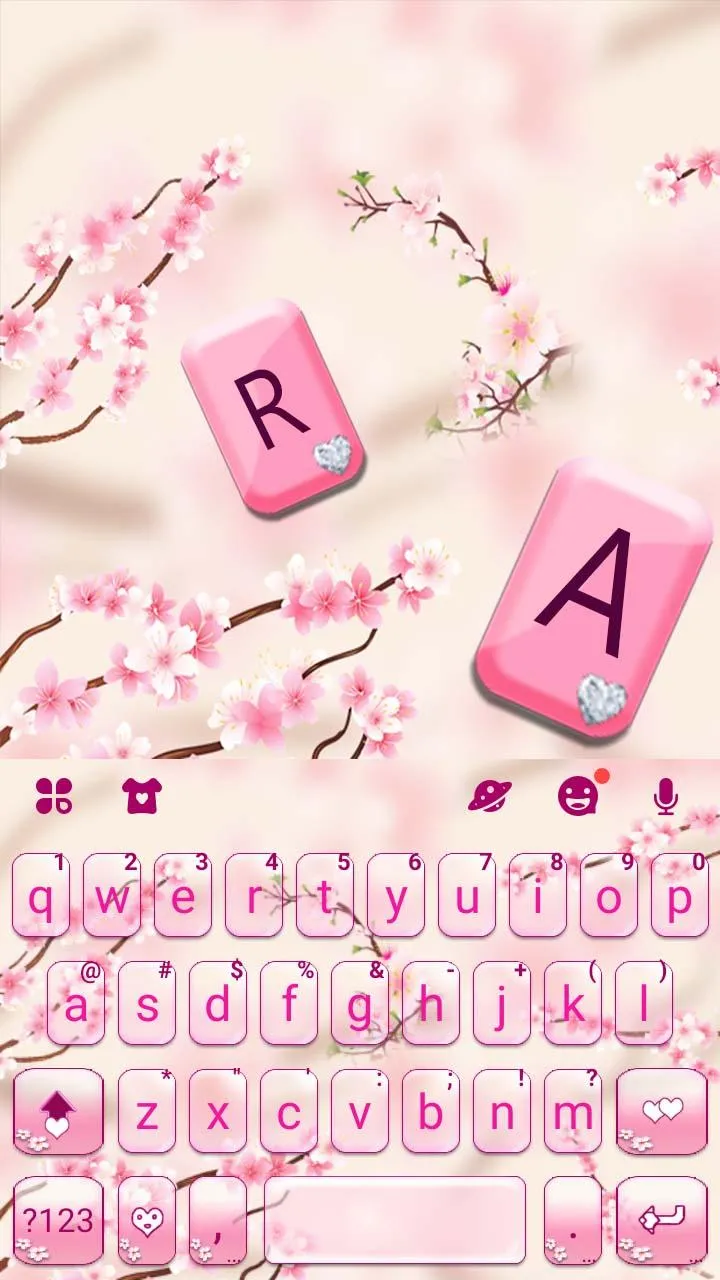 Sakura Blossom 2 Keyboard Them | Indus Appstore | Screenshot