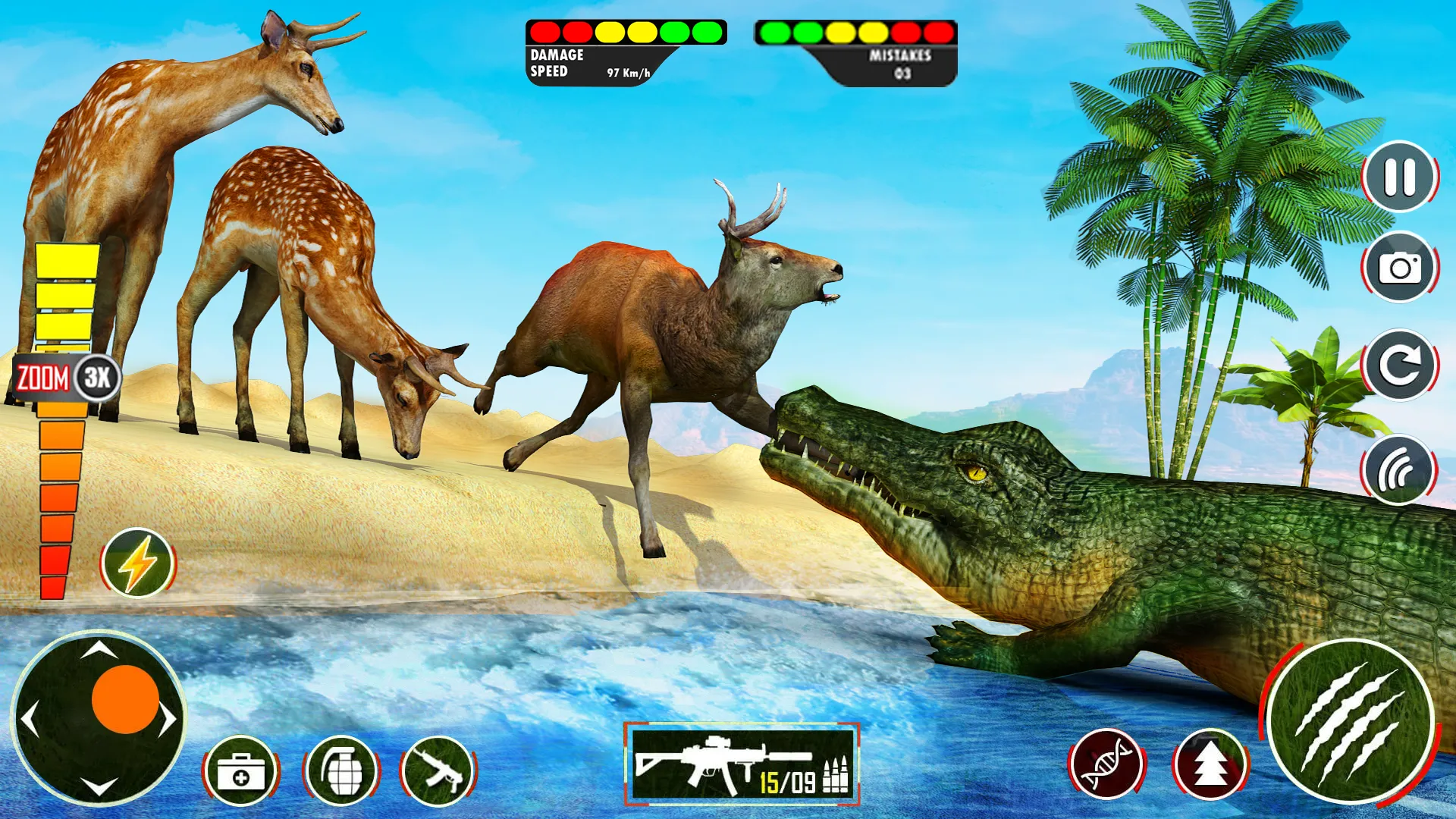 Hungry Animal Crocodile Games | Indus Appstore | Screenshot