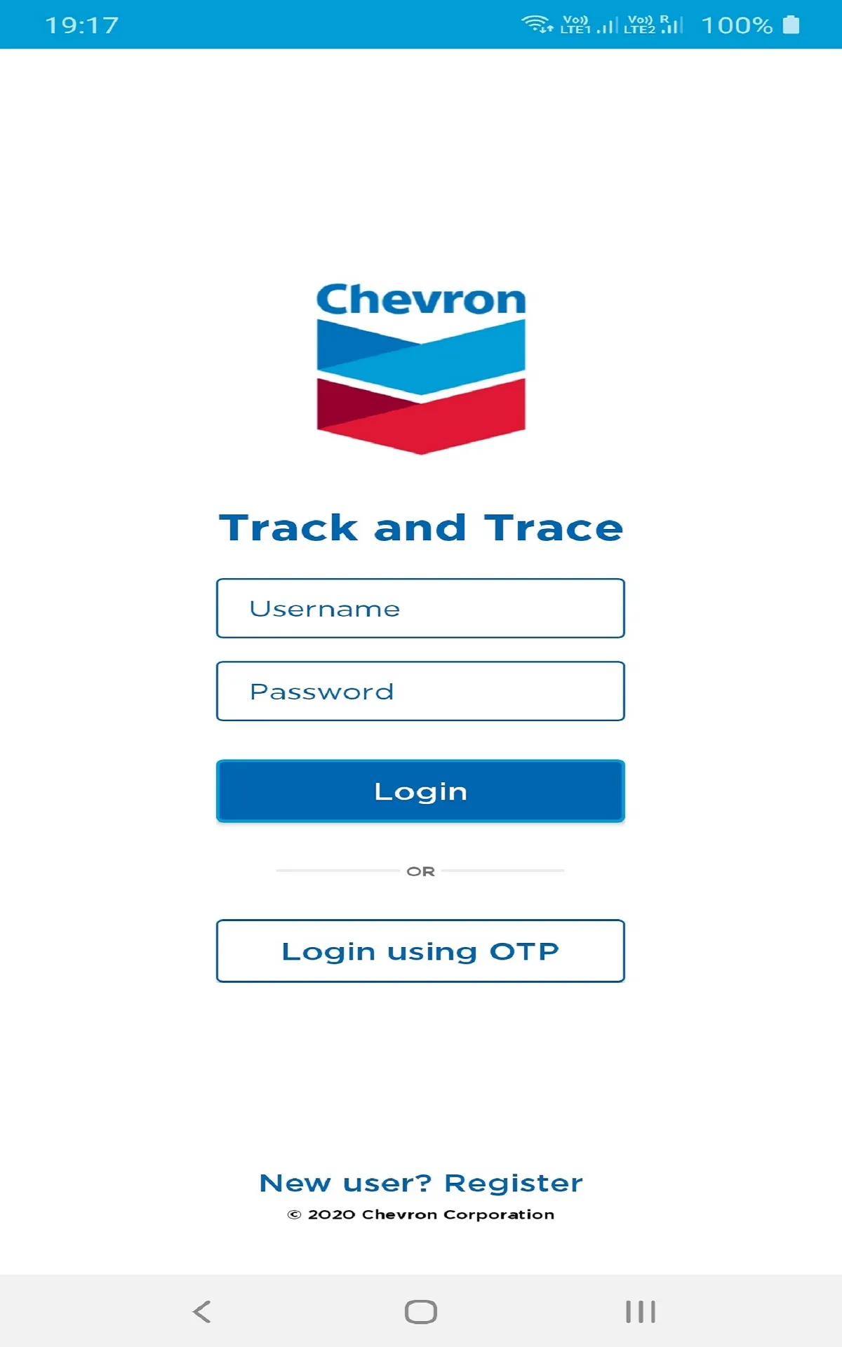 Chevron Track And Trace | Indus Appstore | Screenshot