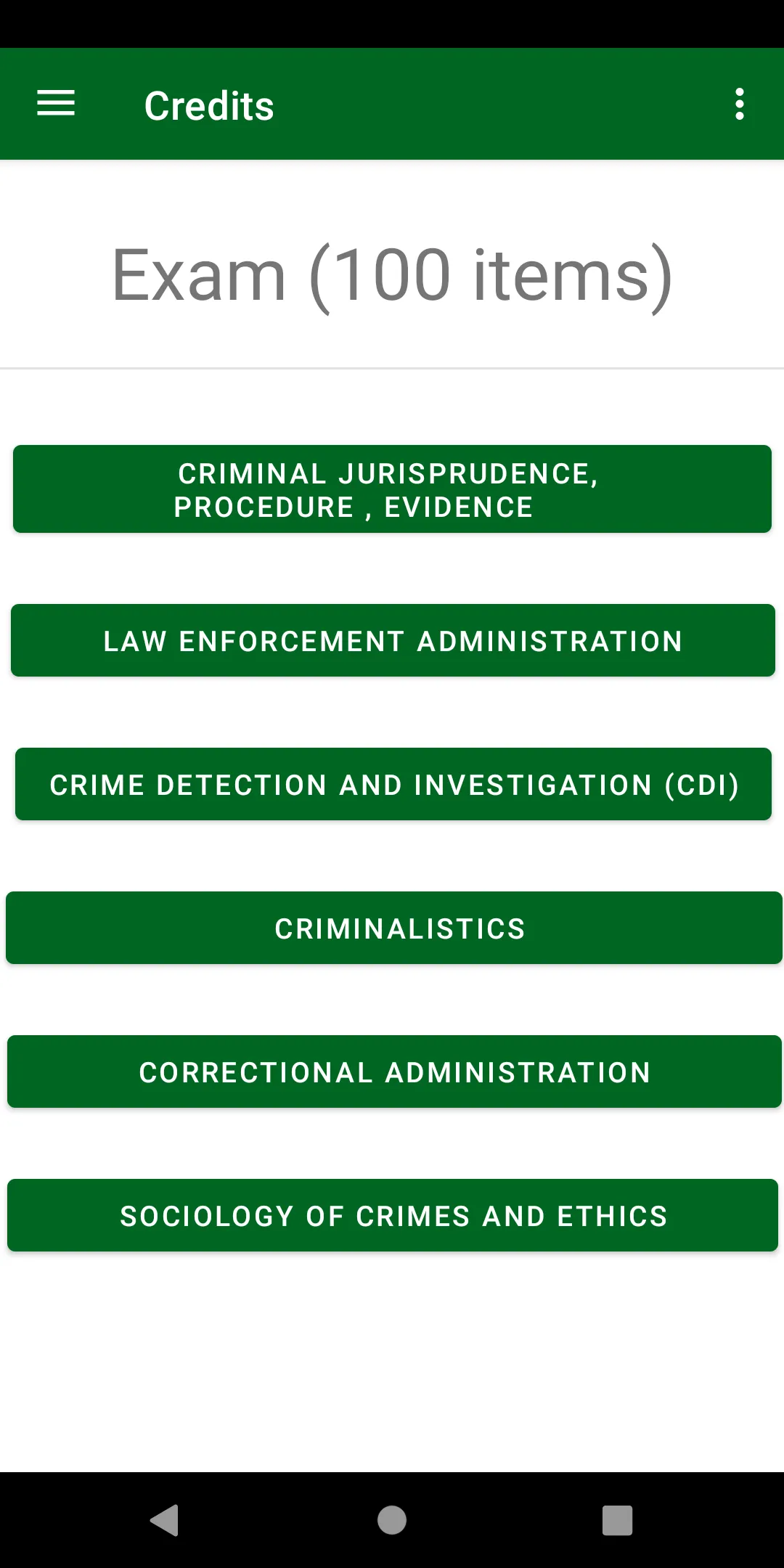 CRIMINOLOGY REVIEWER | Indus Appstore | Screenshot