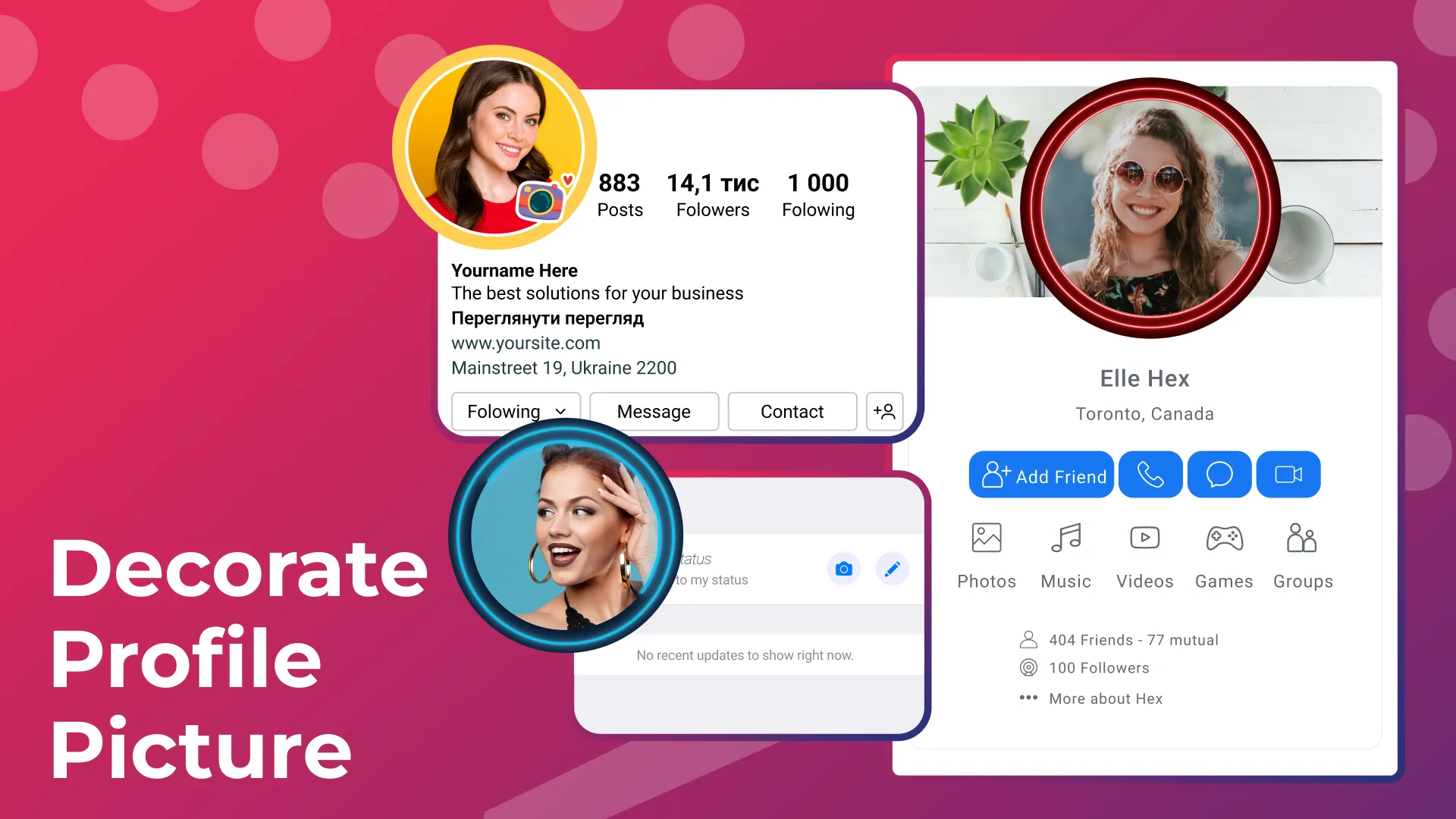 Profile Picture Border Frame | Indus Appstore | Screenshot