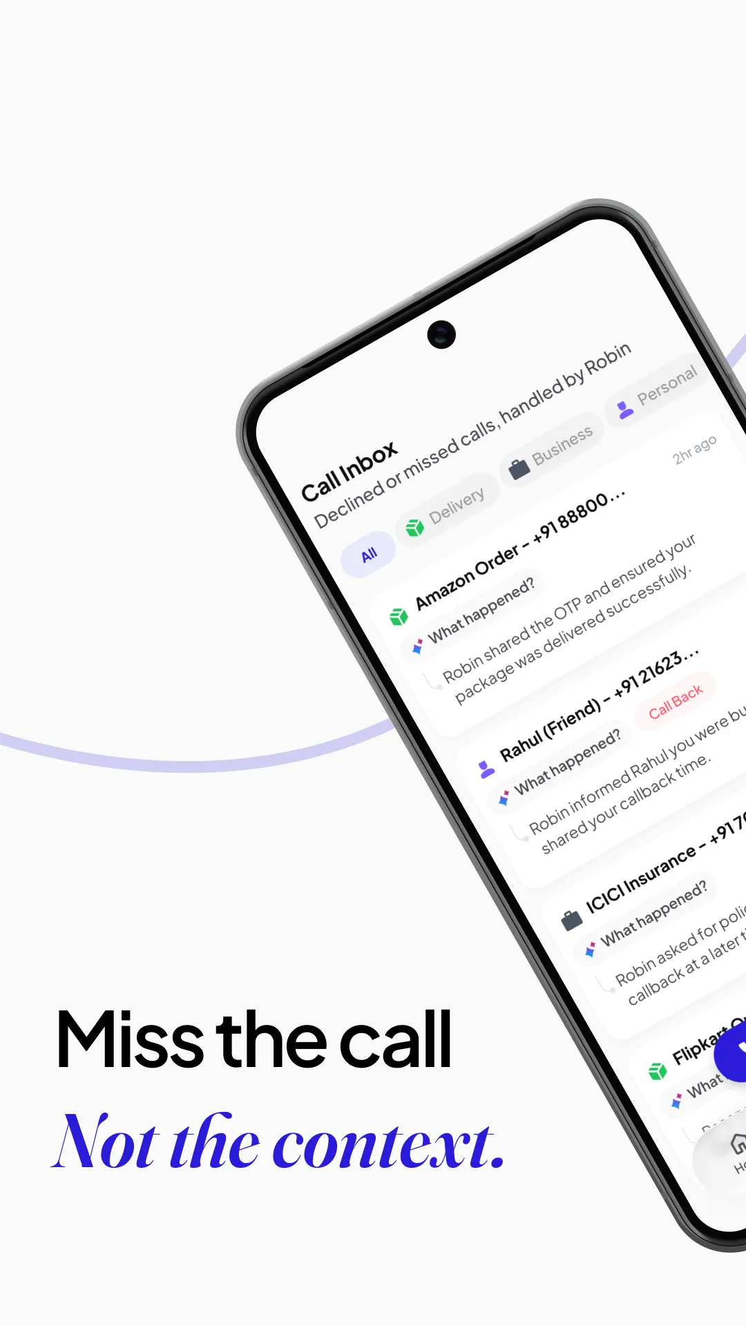 hiRobin - AI Call Assistant | Indus Appstore | Screenshot