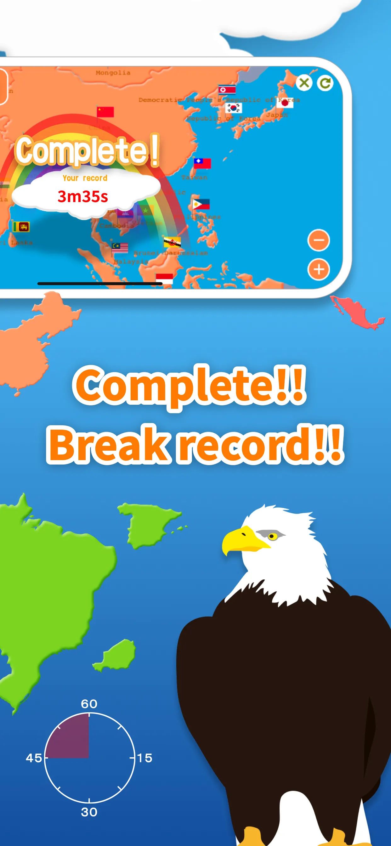 World Map Puzzle 168 Countries | Indus Appstore | Screenshot