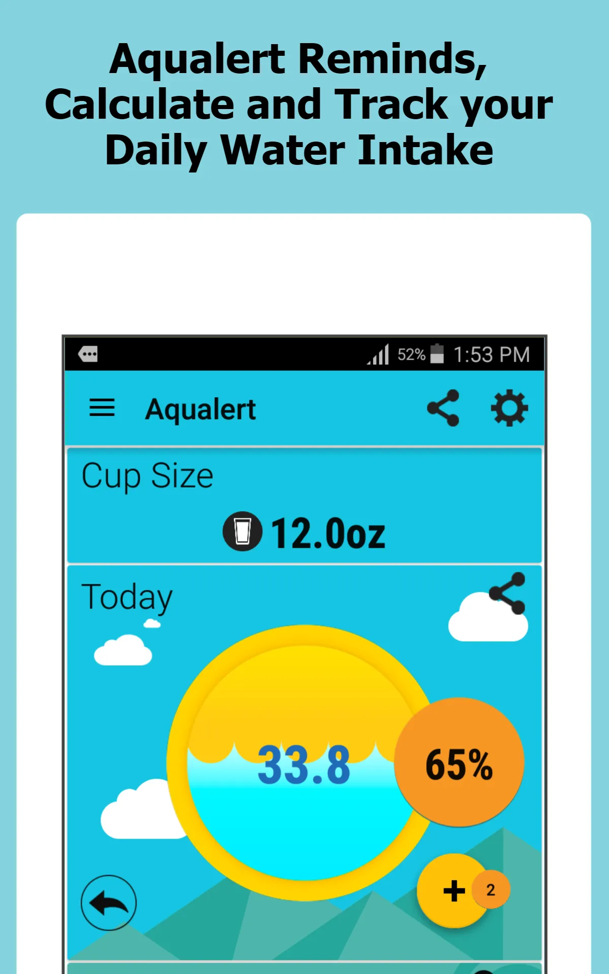 Aqualert: Water Tracker Remind | Indus Appstore | Screenshot