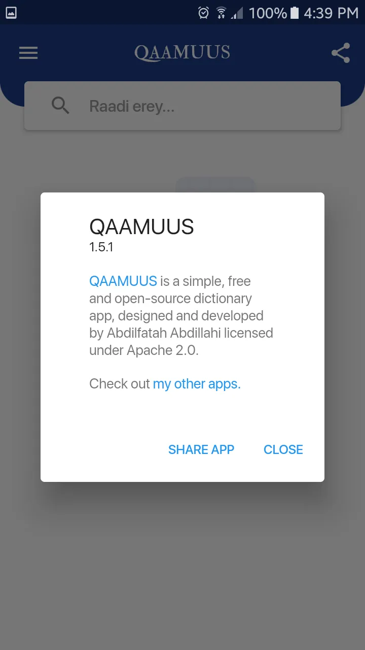 Qaamuus - Somali to Somali Dic | Indus Appstore | Screenshot