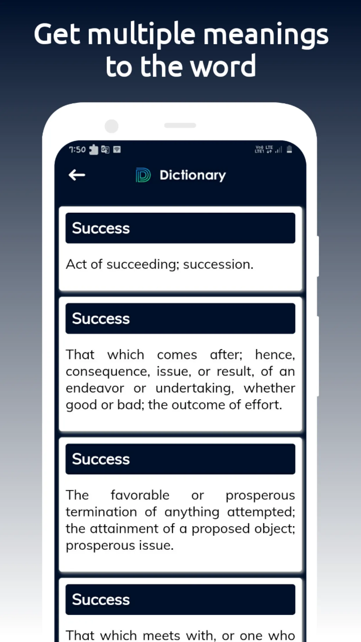 English dictionary & meanings | Indus Appstore | Screenshot