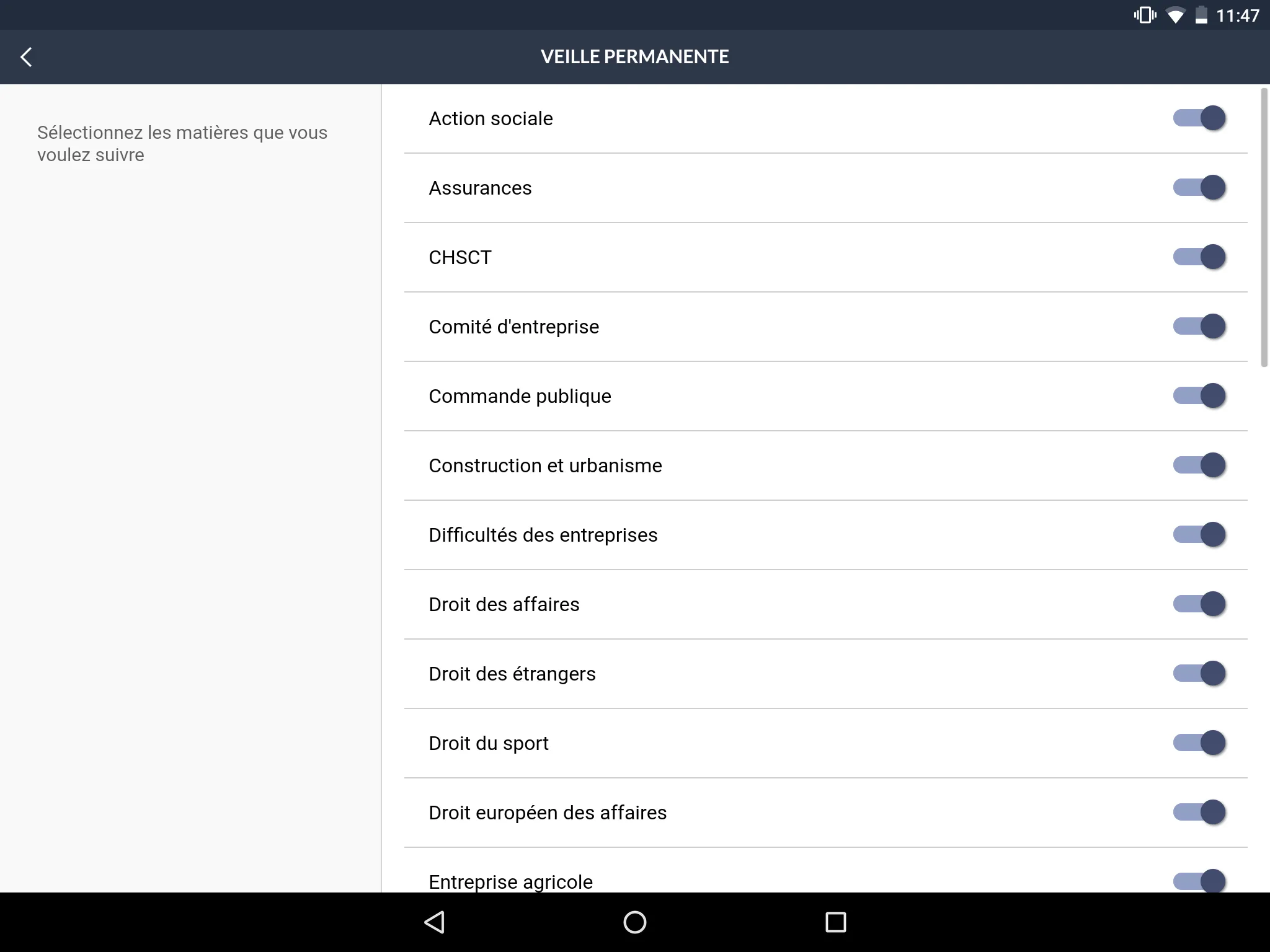 Veille Permanente | Indus Appstore | Screenshot