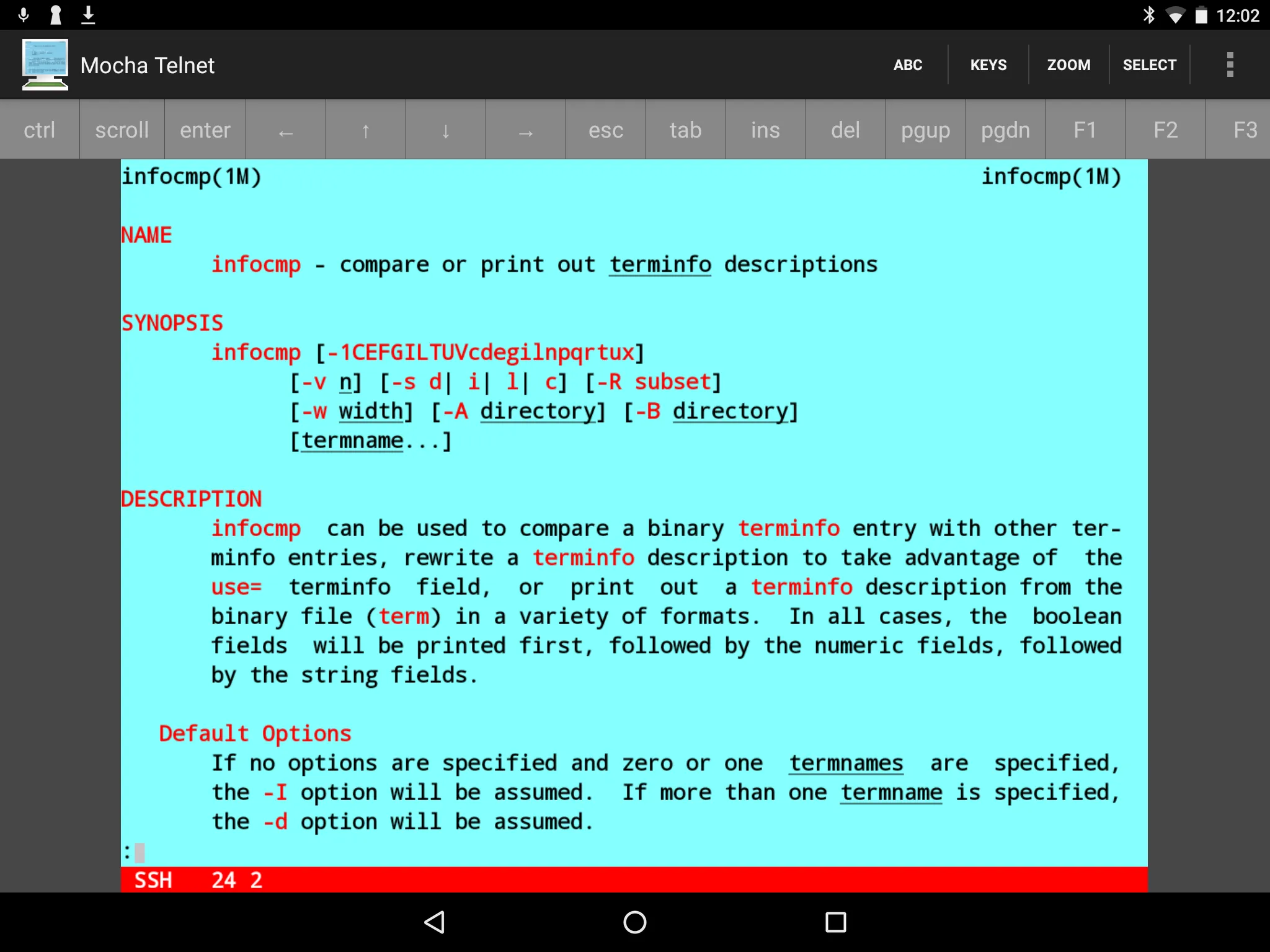 Mocha Telnet Lite | Indus Appstore | Screenshot