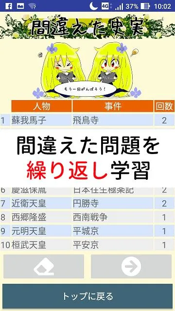 日本史頻出人物・事件230選　大学受験（大学入学共通テスト） | Indus Appstore | Screenshot