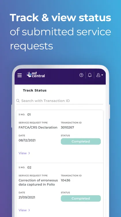 MFCentral Mutual Fund App | Indus Appstore | Screenshot