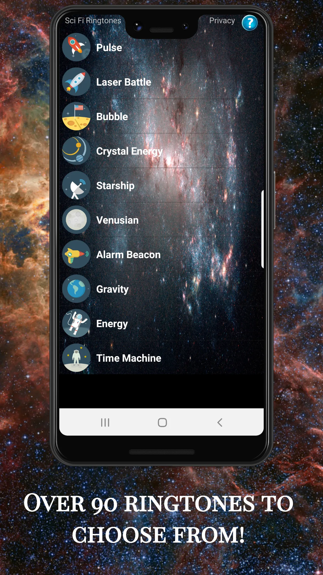 Sci Fi Ringtones | Indus Appstore | Screenshot