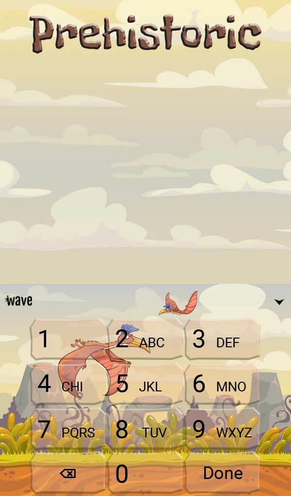 Prehistoric Animated Keyboard | Indus Appstore | Screenshot