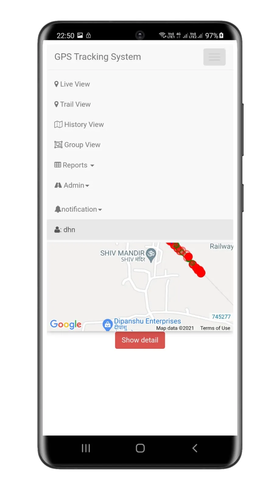 Rilapp Railway GPS Tracking | Indus Appstore | Screenshot