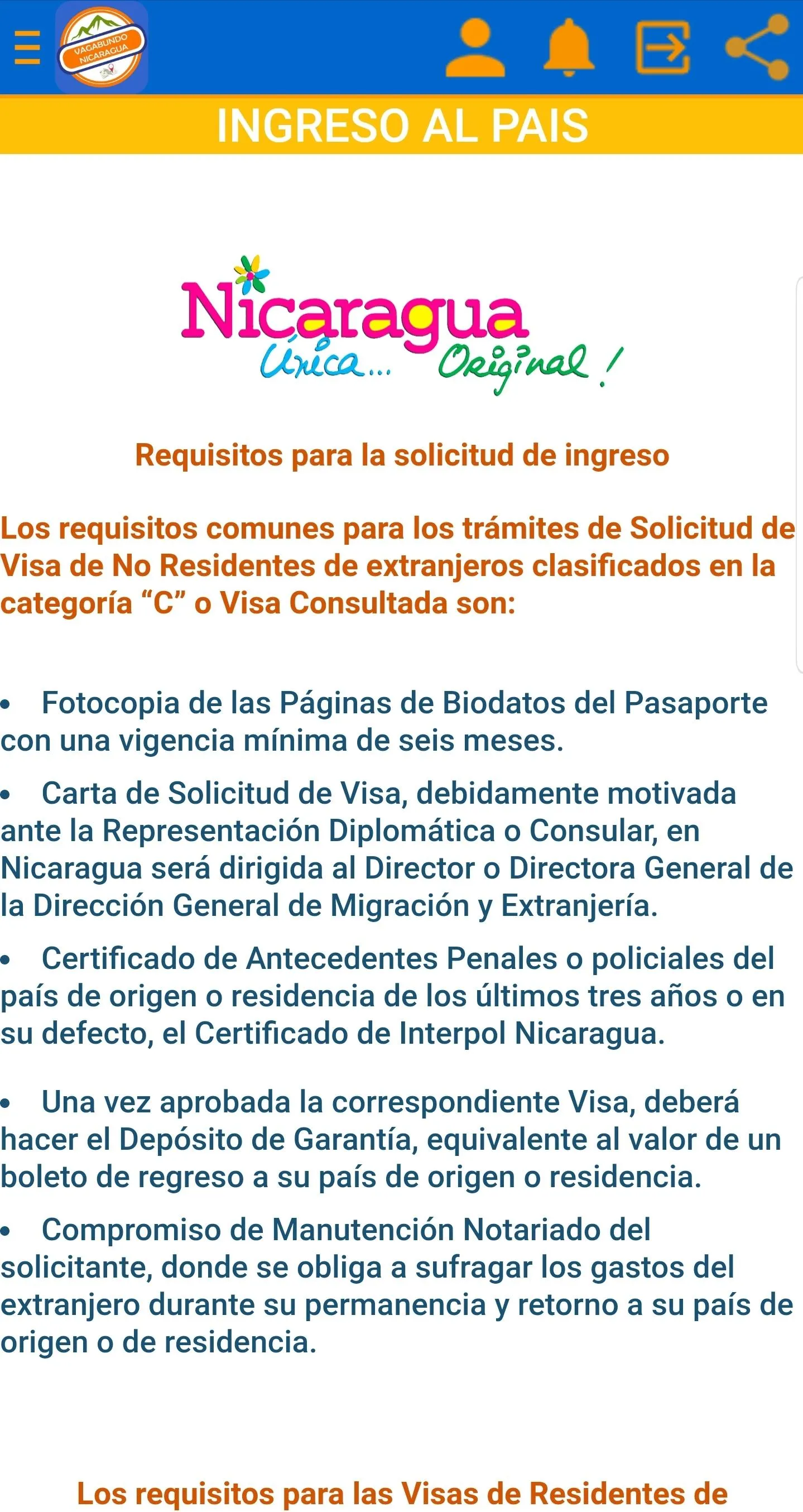 Vagabundo Nicaragua App | Indus Appstore | Screenshot