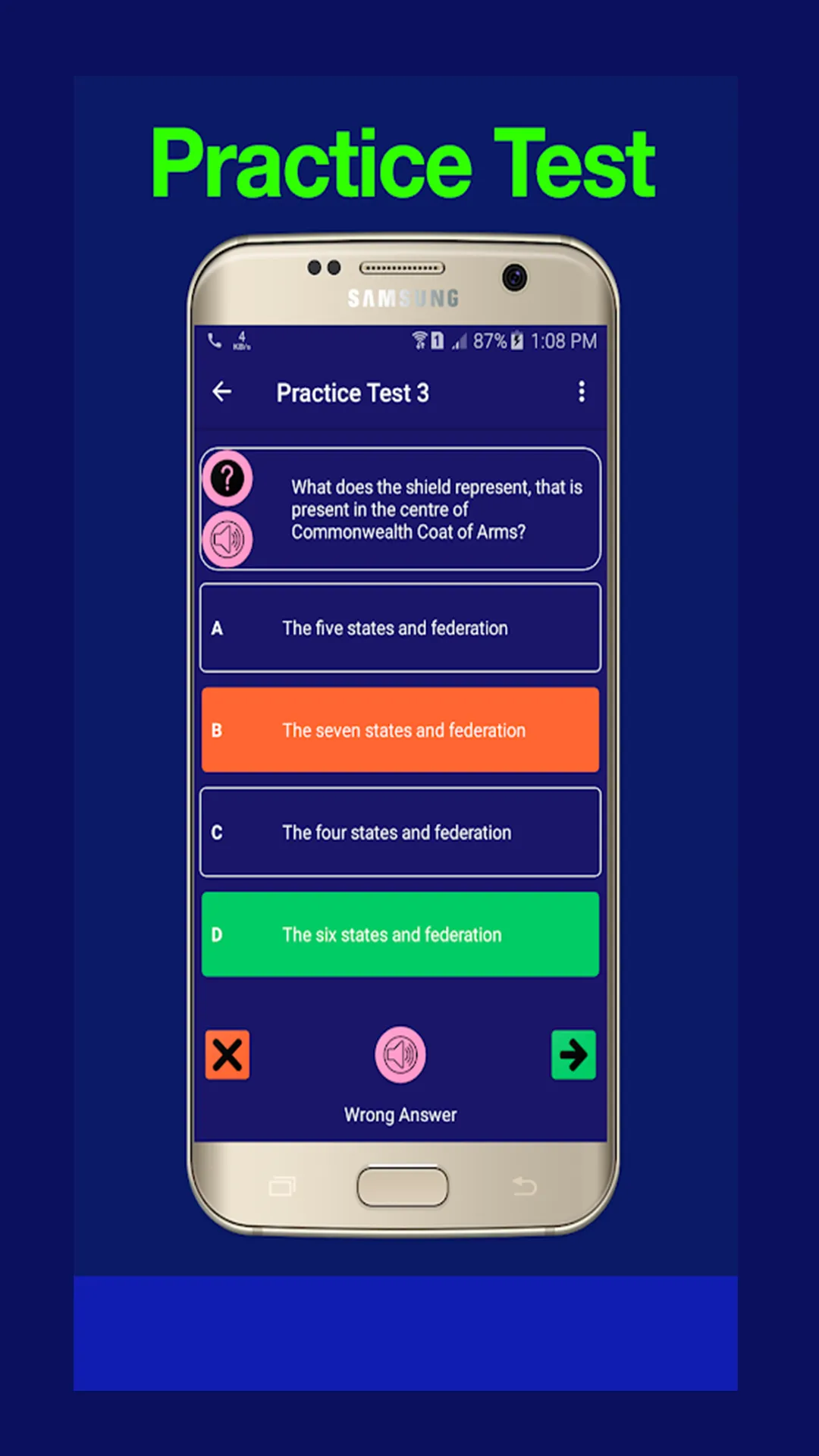 Australian Citizenship Test | Indus Appstore | Screenshot