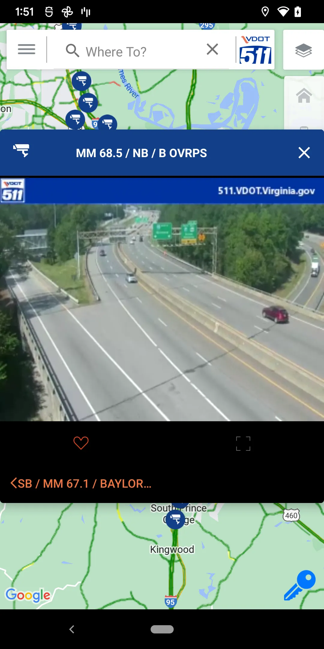 VDOT 511 Virginia Traffic | Indus Appstore | Screenshot