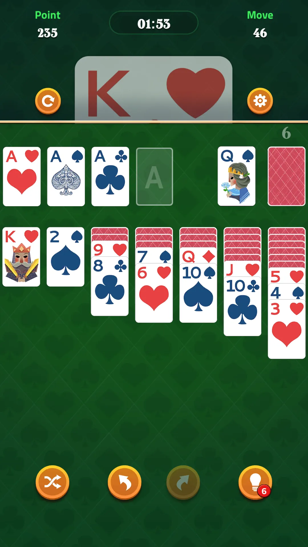 Big Card Solitaire | Indus Appstore | Screenshot