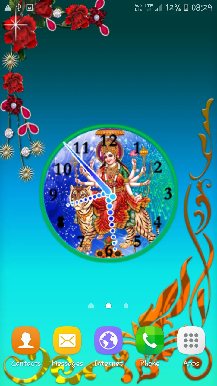 Durga Mata Clock | Indus Appstore | Screenshot