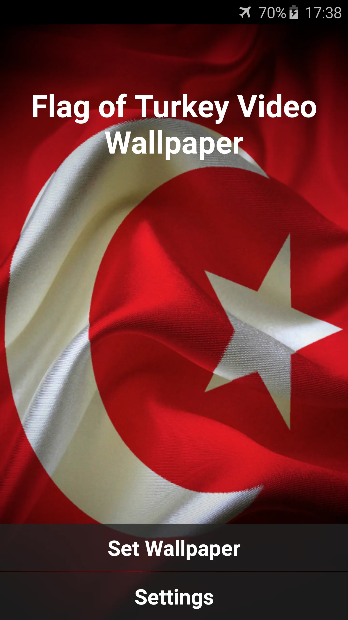 Flag of Turkey Video Wallpaper | Indus Appstore | Screenshot