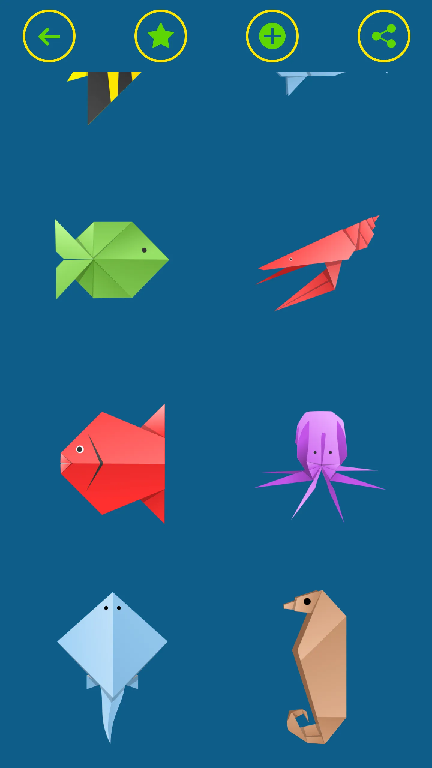 Origami Fish & Aquatic Animals | Indus Appstore | Screenshot