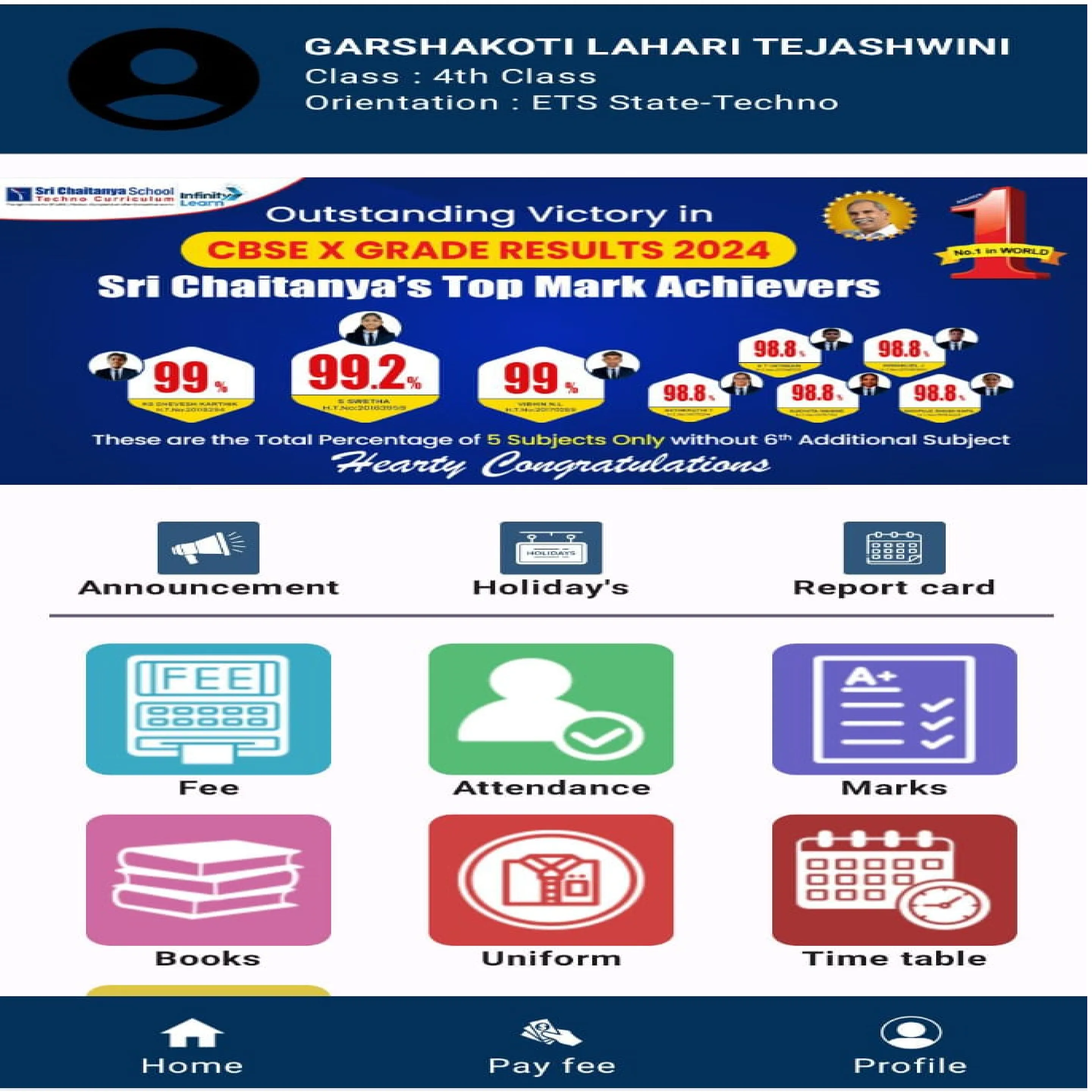 TG Sri Chaitanya Schools | Indus Appstore | Screenshot
