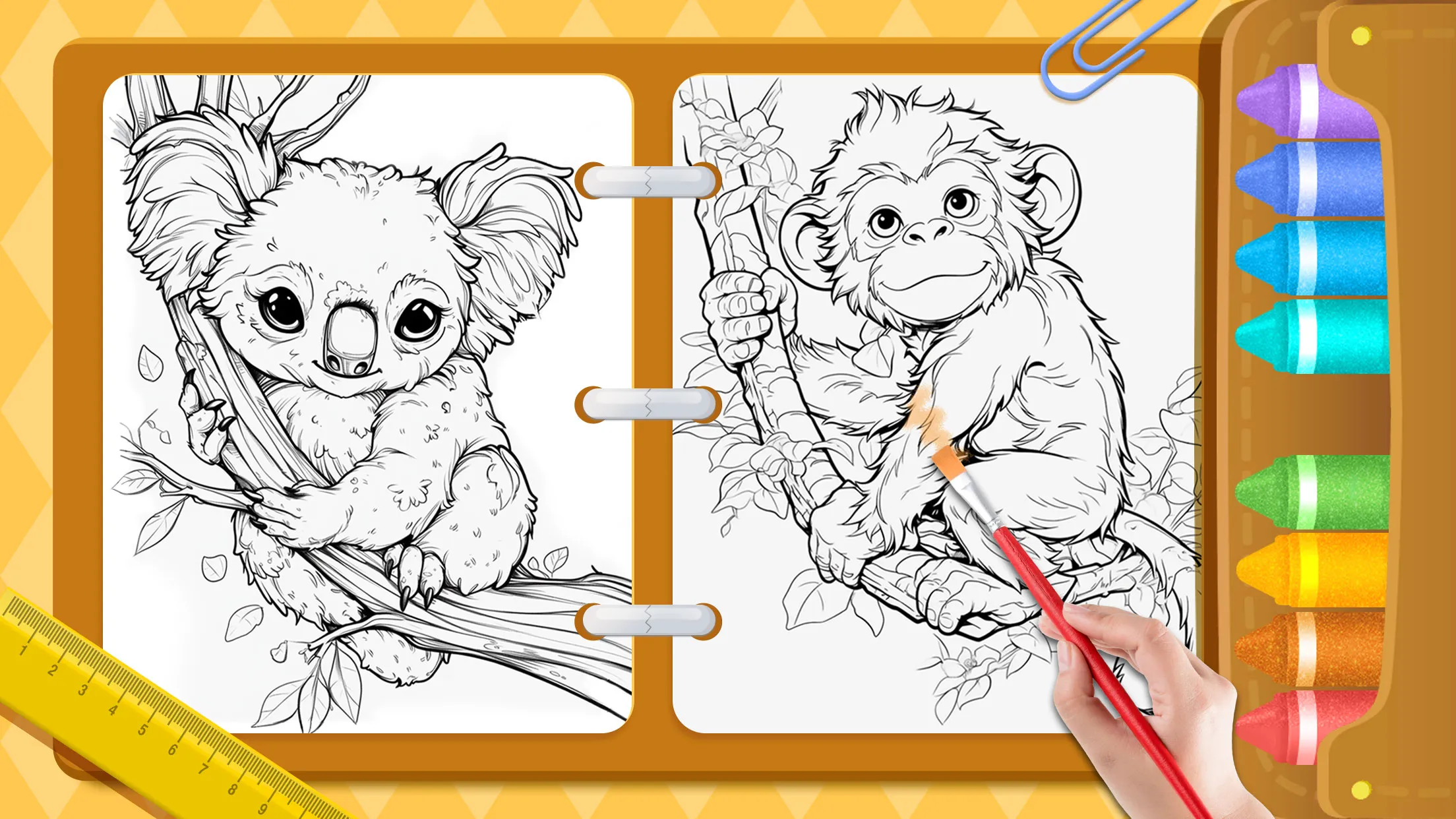 Animal coloring book kids game | Indus Appstore | Screenshot