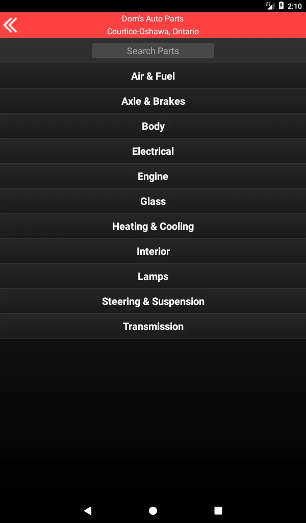 Dom's Auto Parts - Courtice, O | Indus Appstore | Screenshot